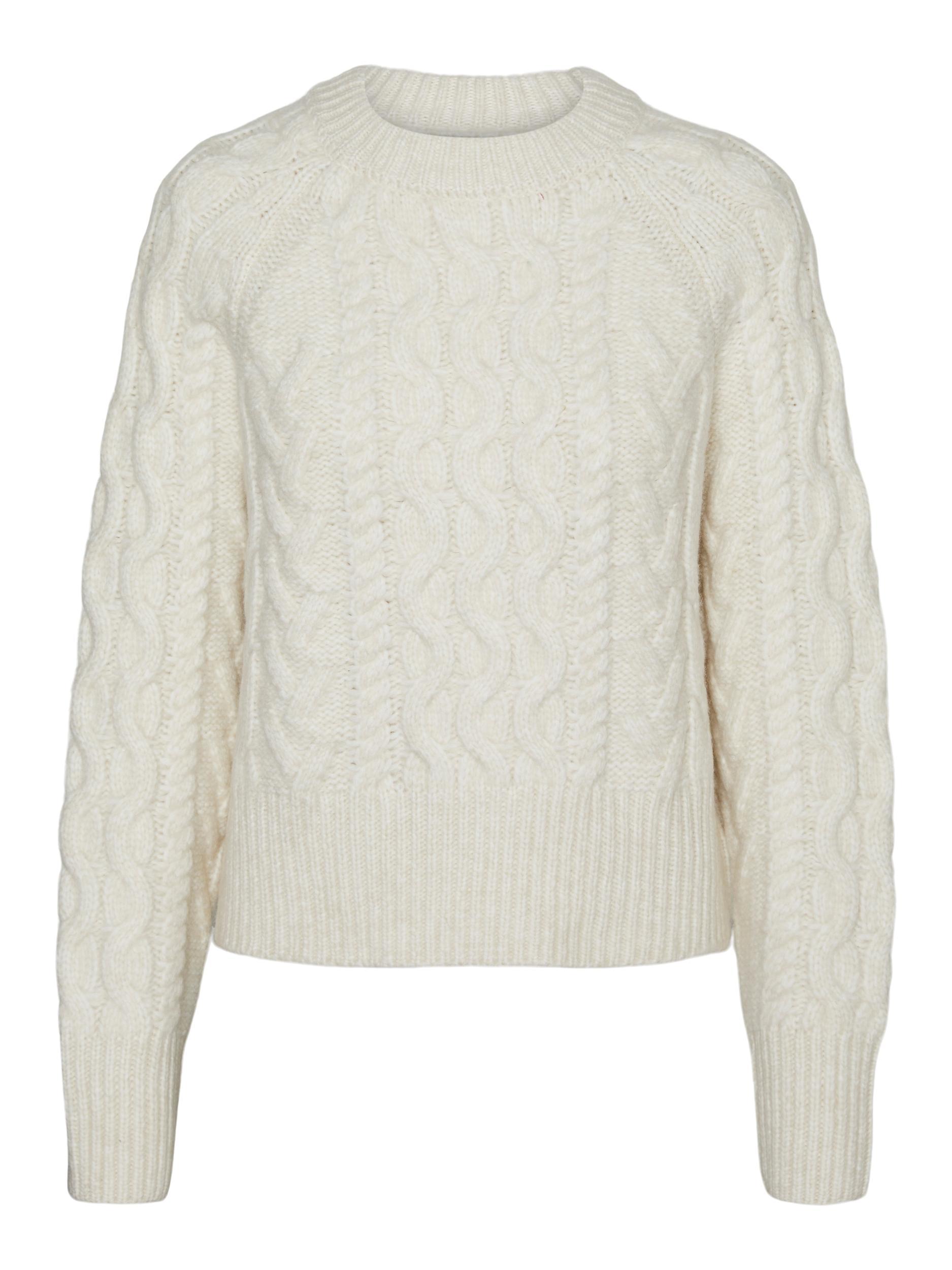 Vmbirgitte Ls O-neck Pullover (Mint/w. Me)