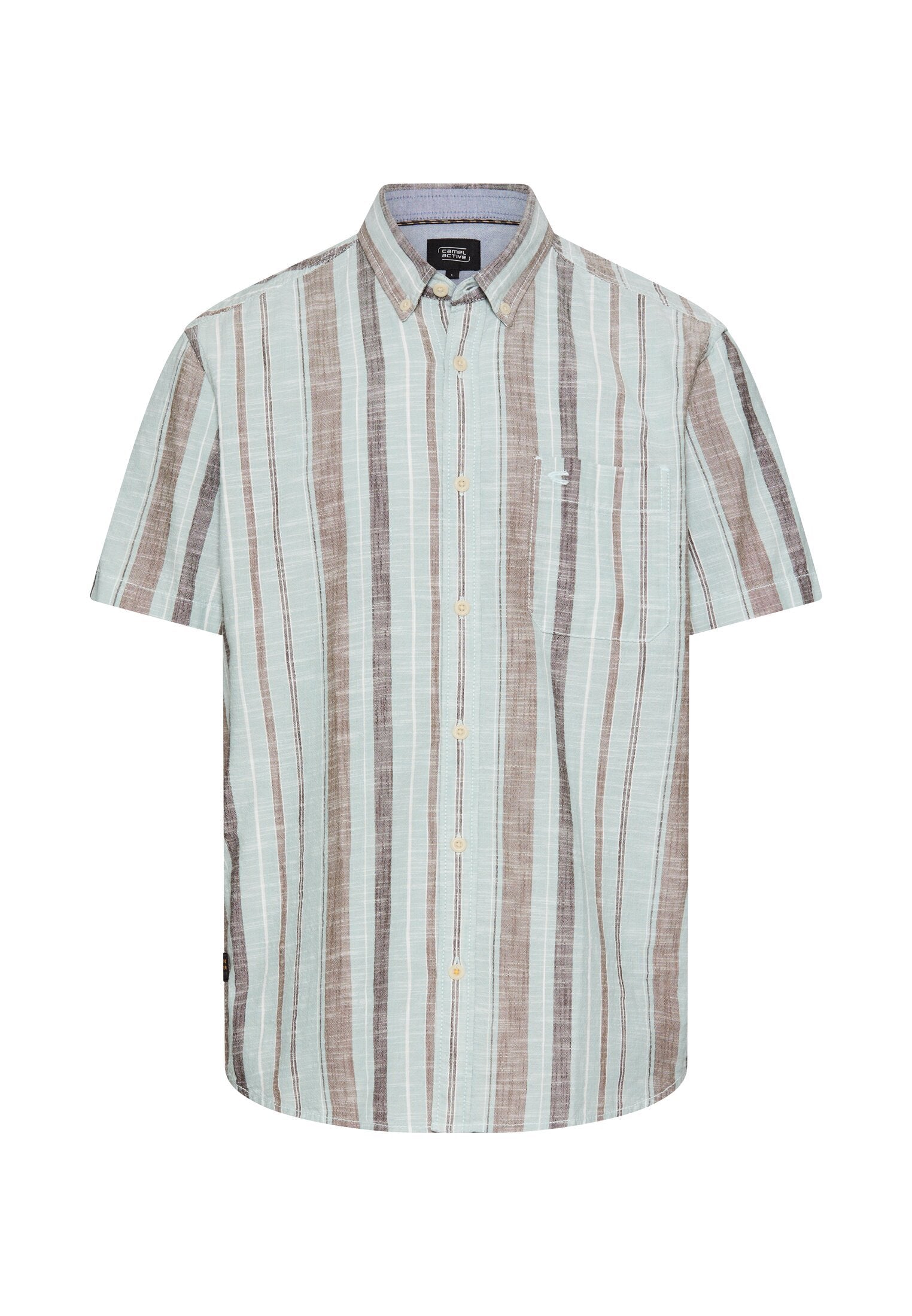 Karohemd aus reiner Baumwolle (Aqua Blue)