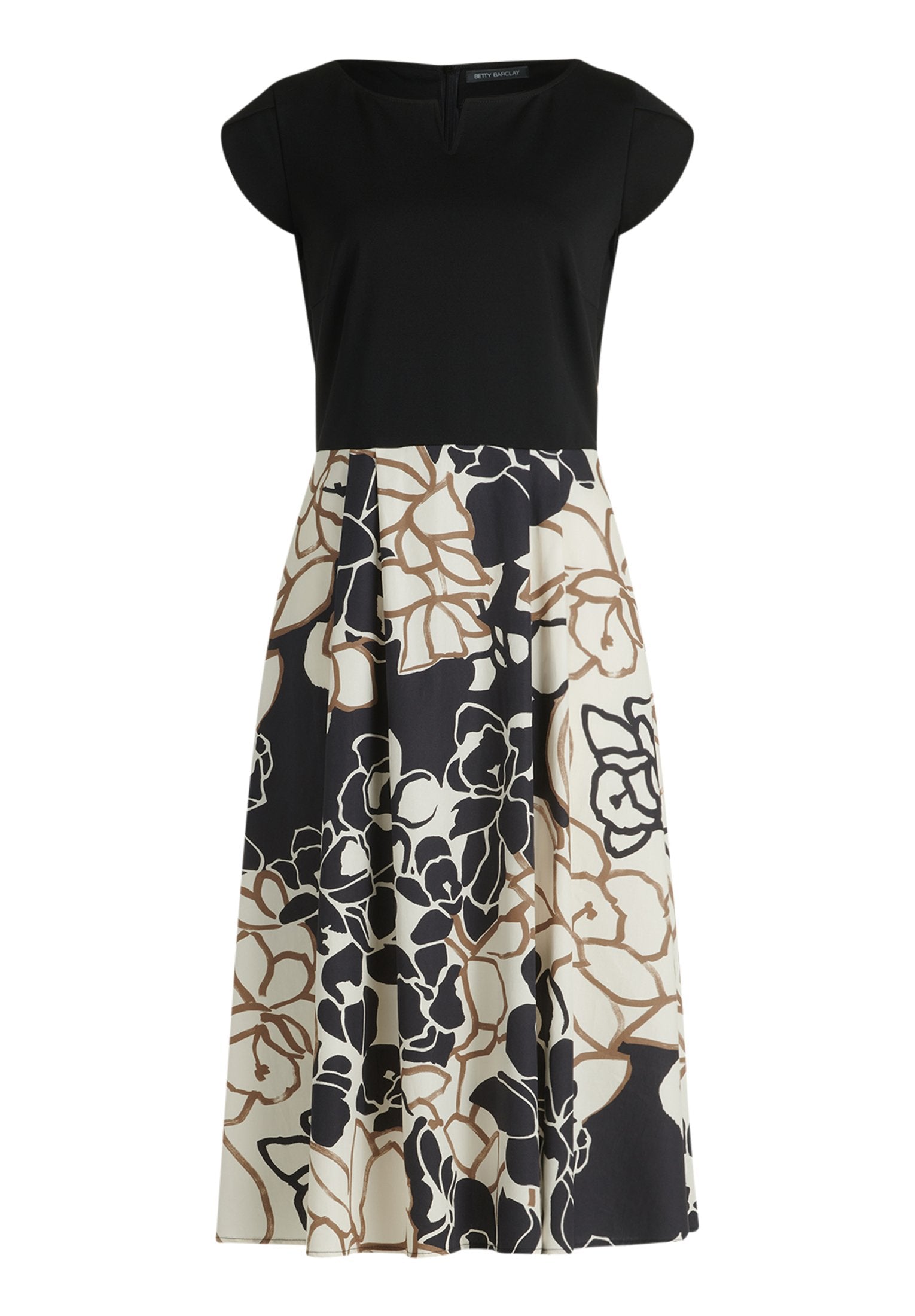 Etuikleid (Beige/black)