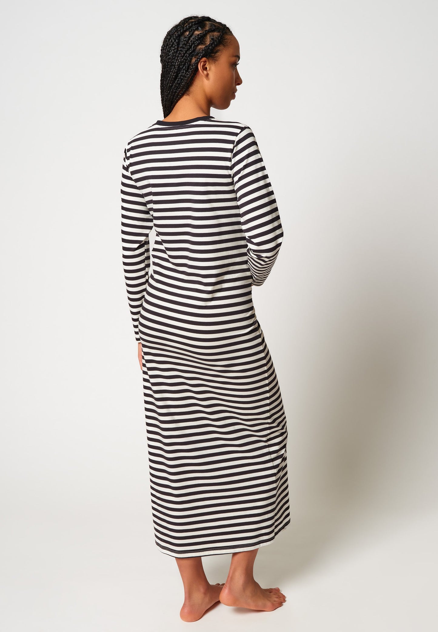 SKINY Damen Sleepshirt lg. A. Night In Skiny 04 (Yingyang Stripe)