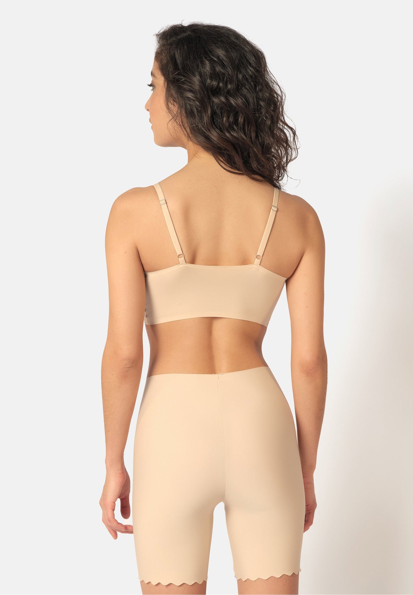 Skiny Damen Bustier herausnehmbare Pads Micro Essentials (Beige)