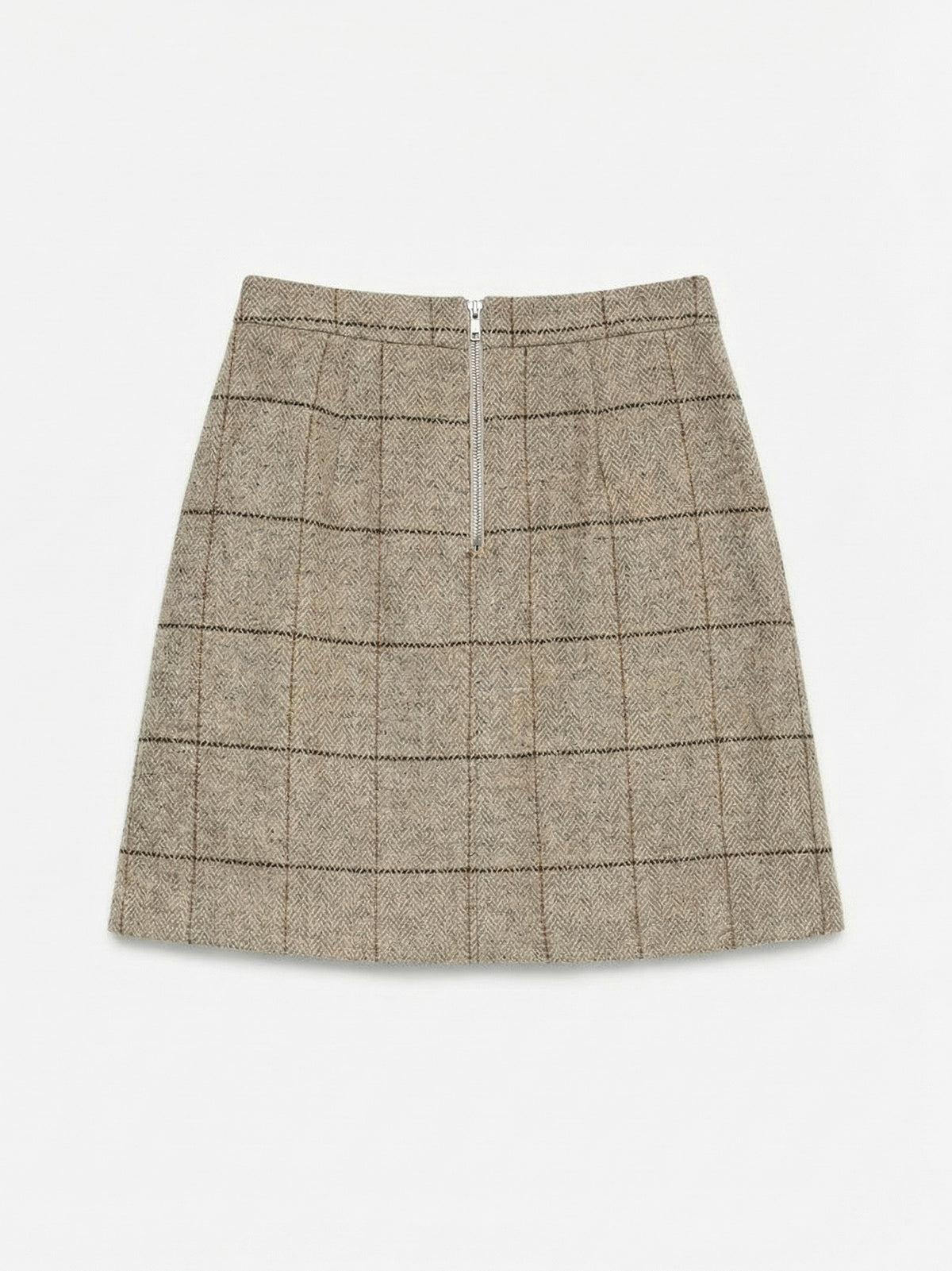 Vmgemma Hw Above Knee Wool Blend Skirt (Light Grey)