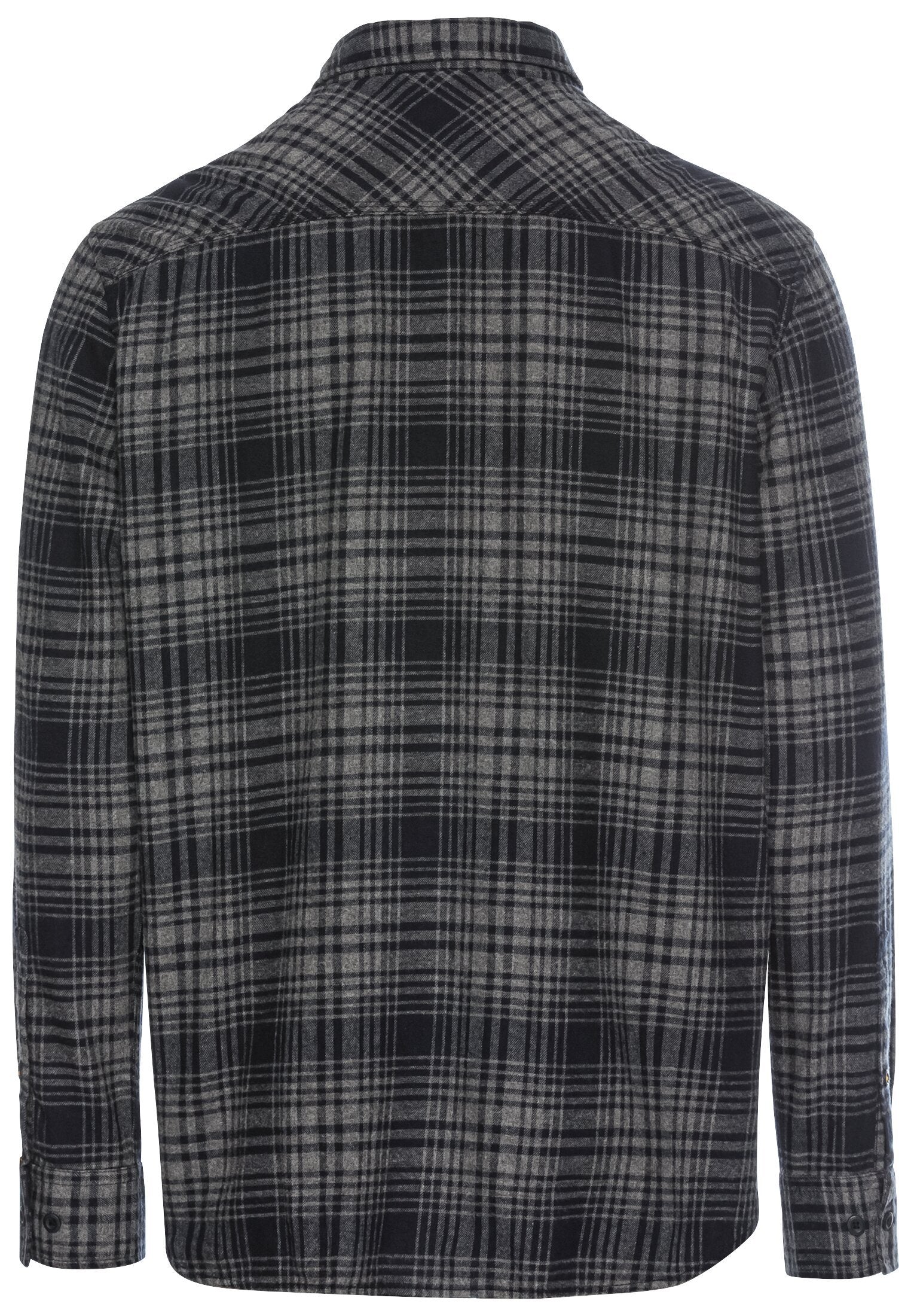 Langarmhemd mit Karomuster (Rock Grey)