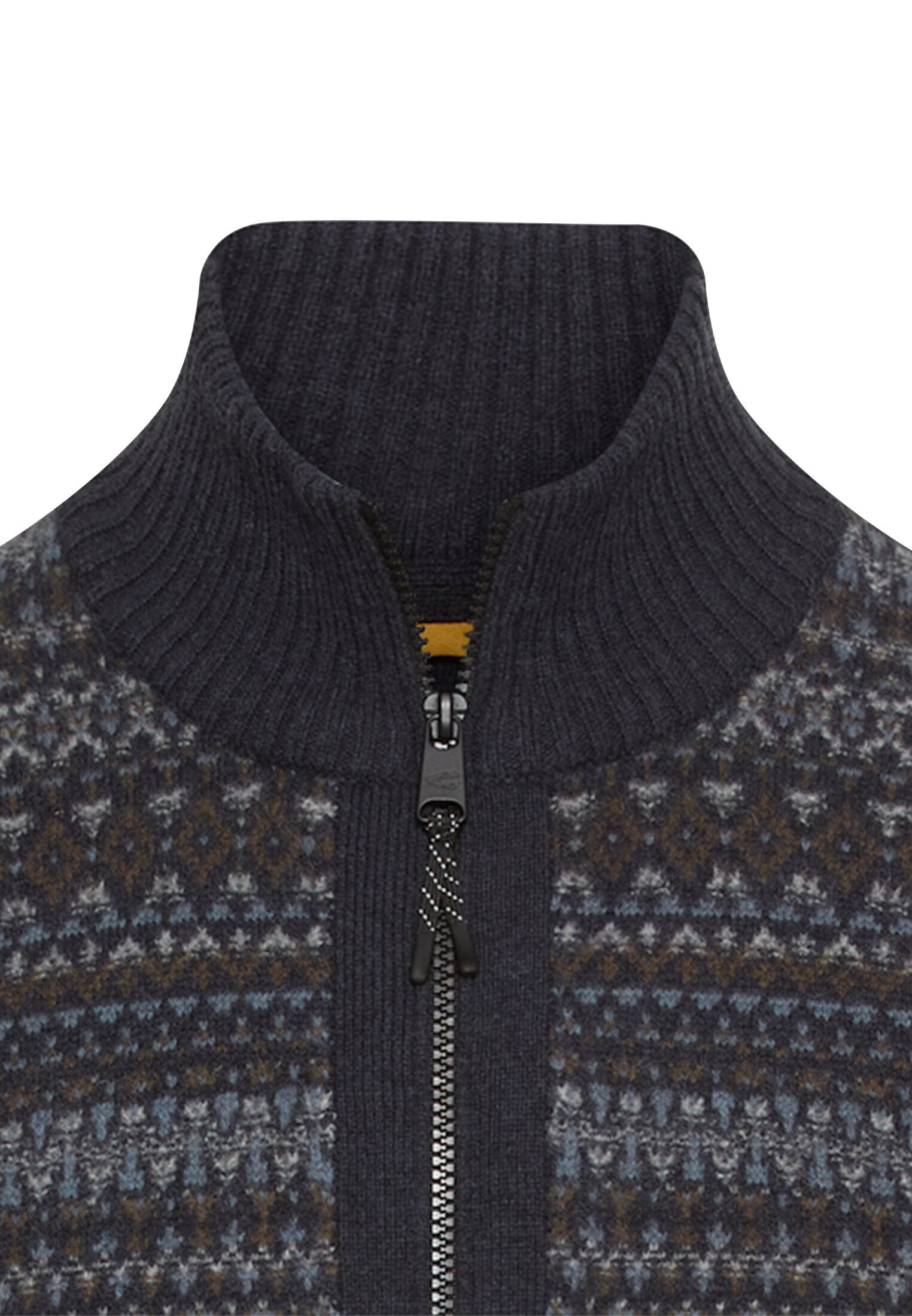 Strickjacke mit Stehkragen (Dark Navy)