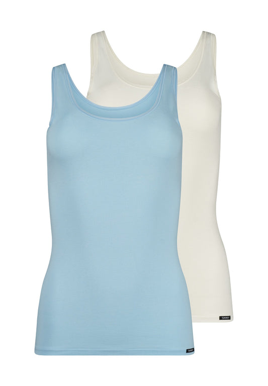 SKINY Damen Tank Top DP Cotton Advantage (Angel Falls Sel)