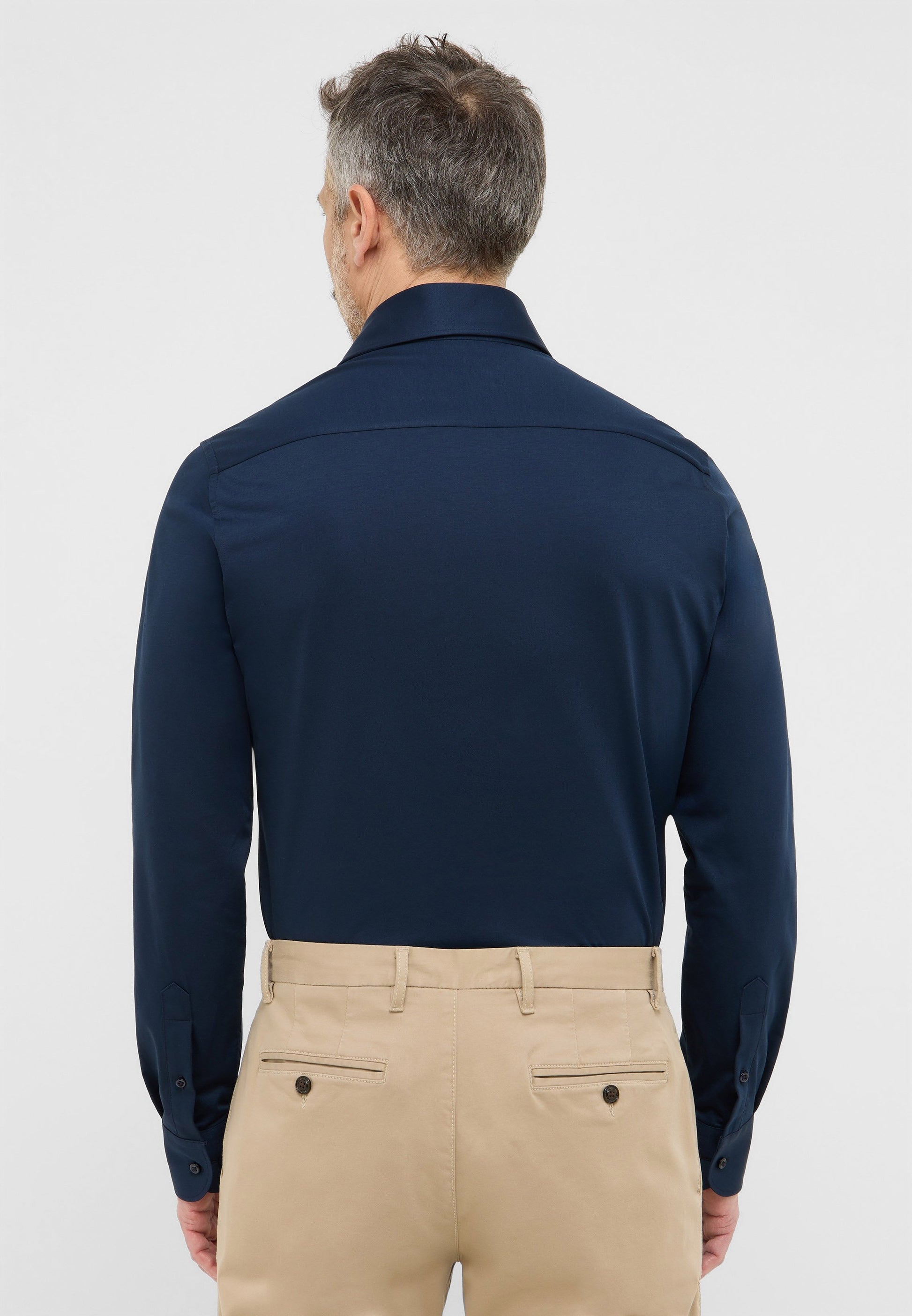 Hemd Jersey Langarm (Marine)
