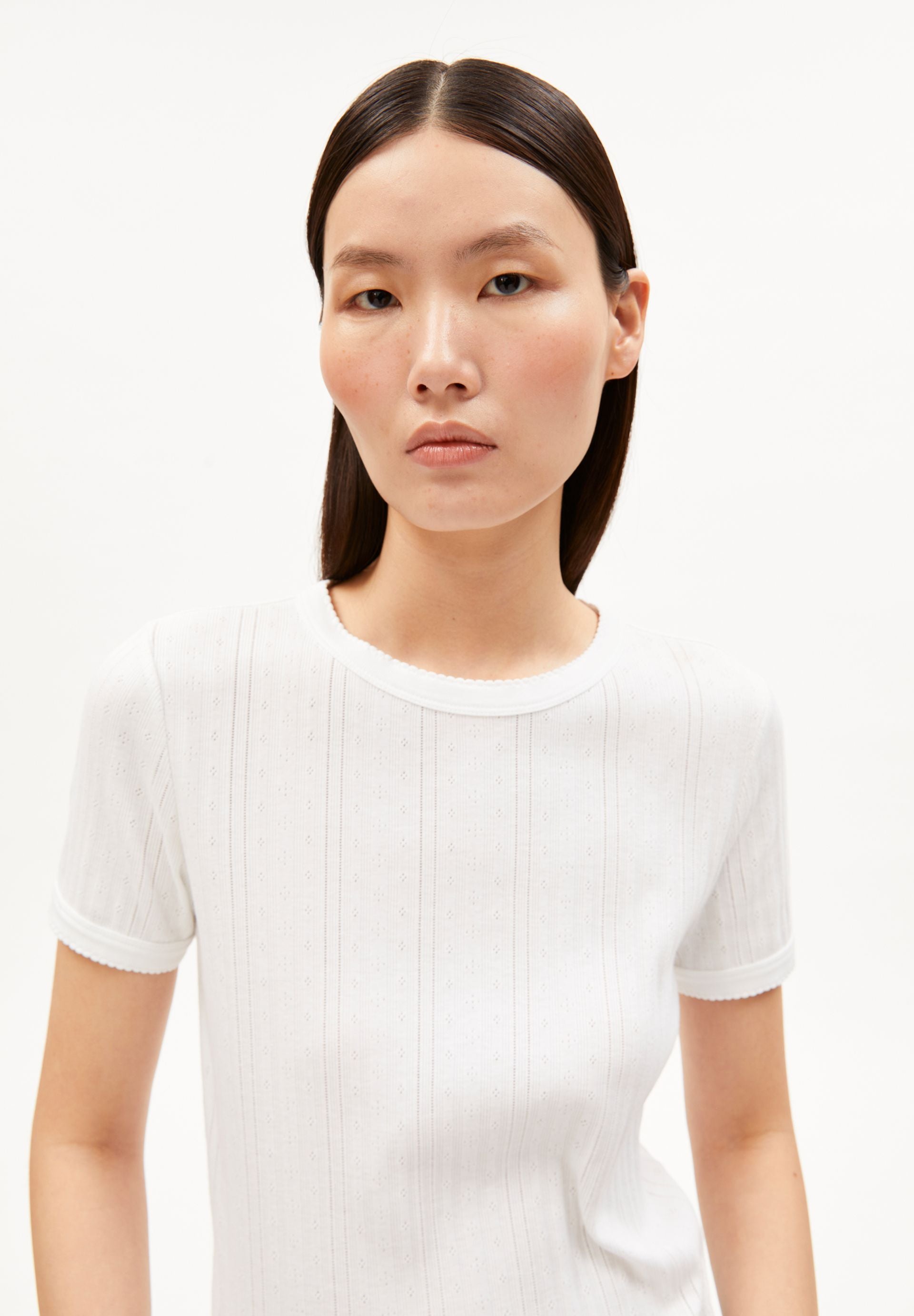 Pointelle T-shirt (White)