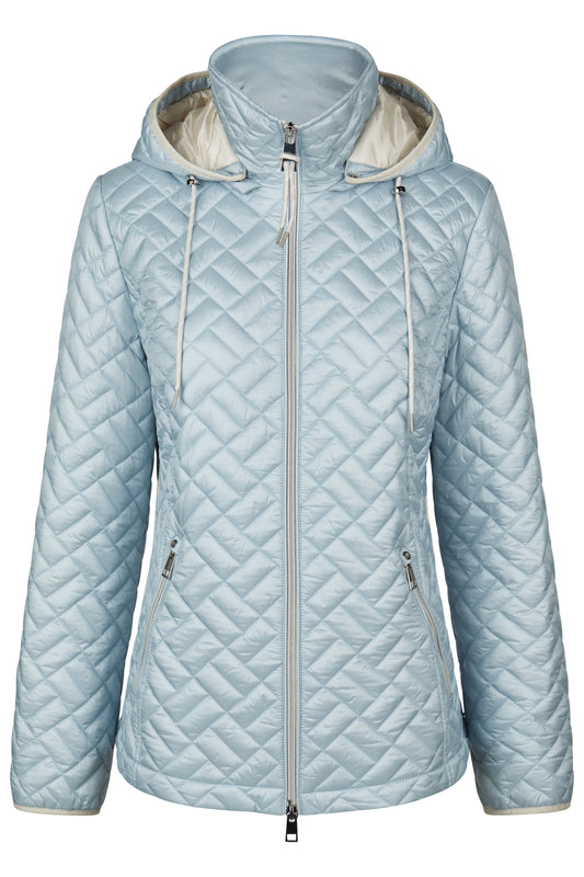 Sandwich-Steppjacke mit Kapuze (Sky Blue)