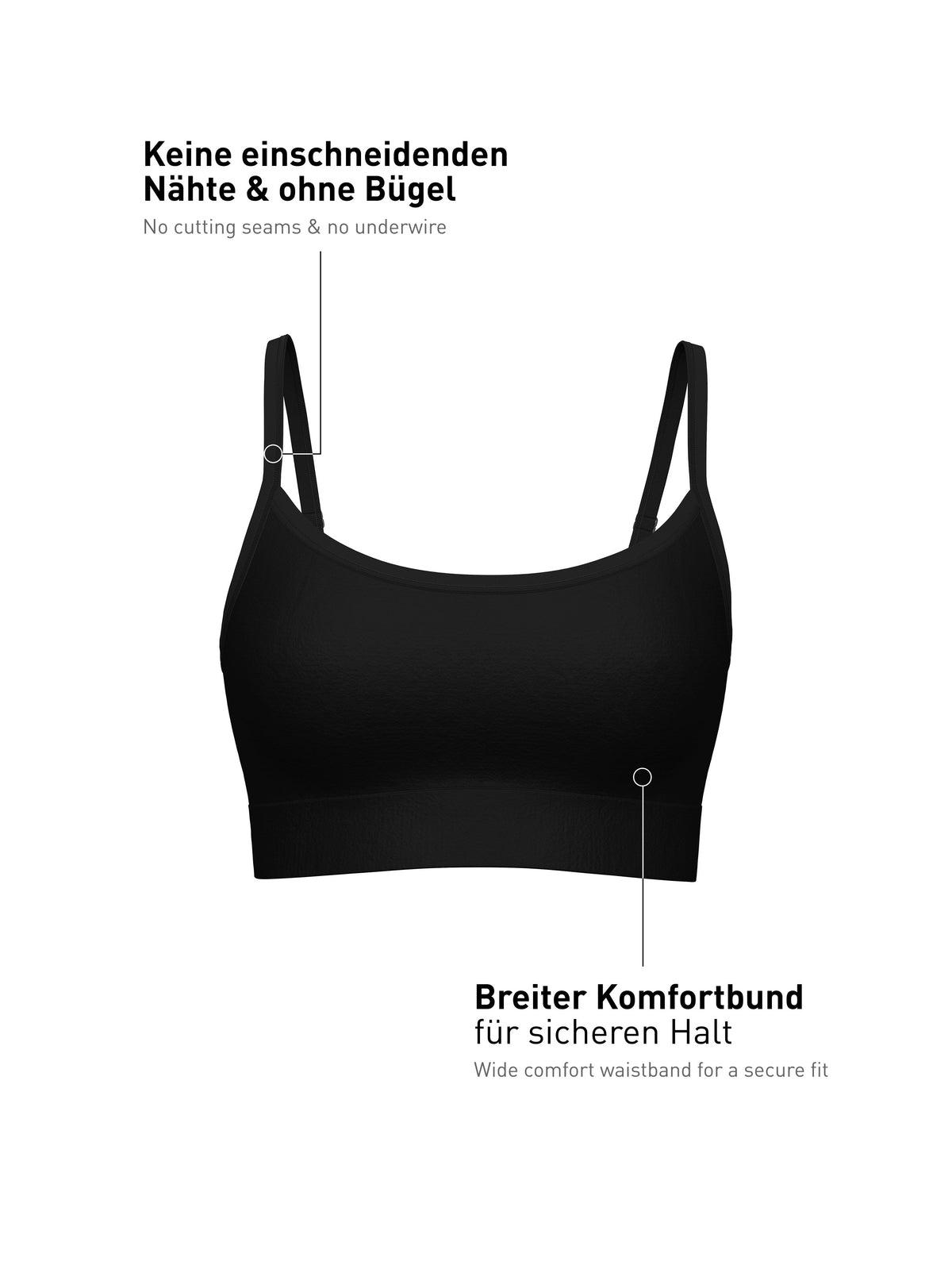 DAMEN Bustier (Schwarz)