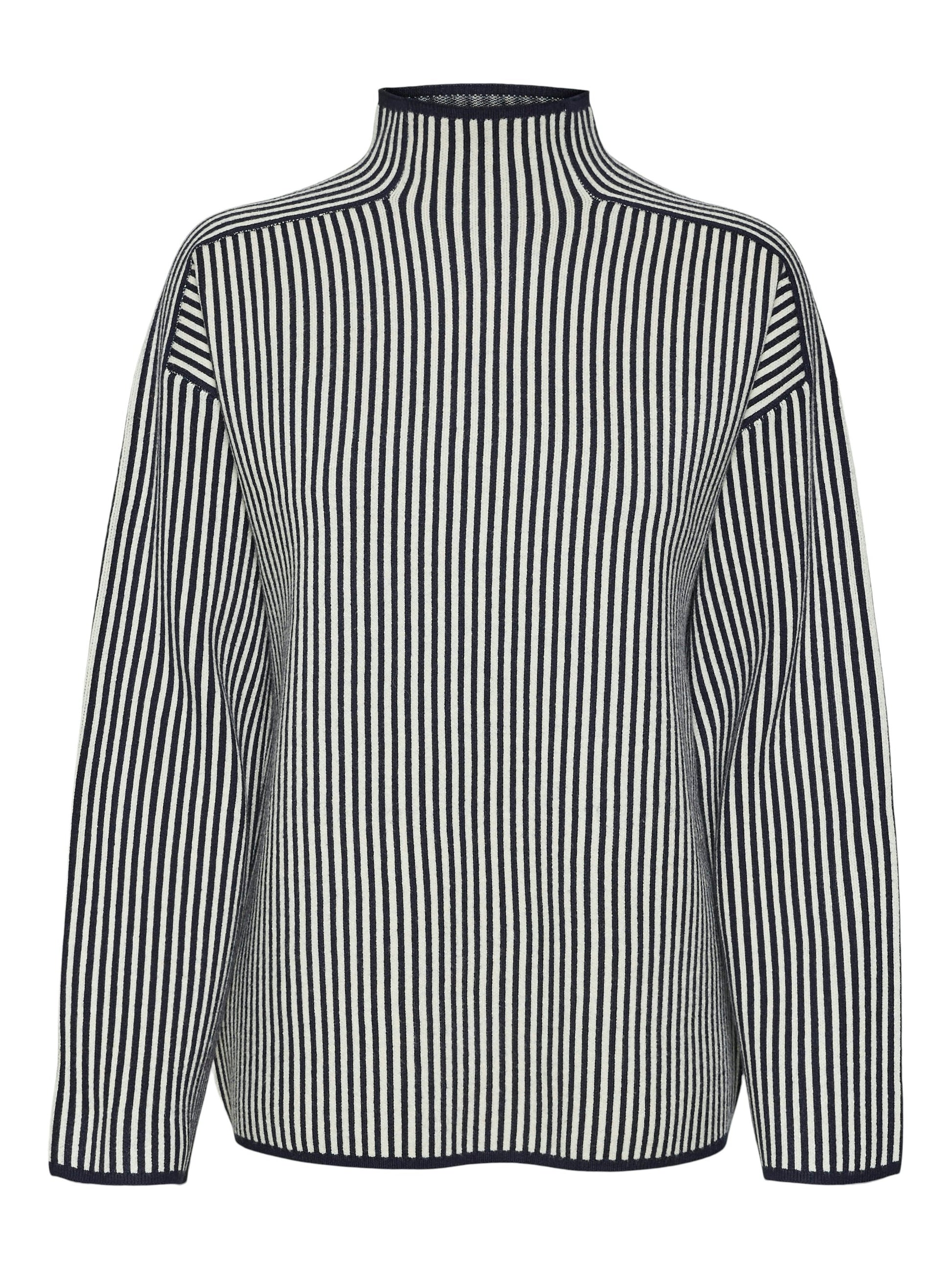 Vmgold Ls Highneck Pinstripe Pullover Ga (Navy Blaze)