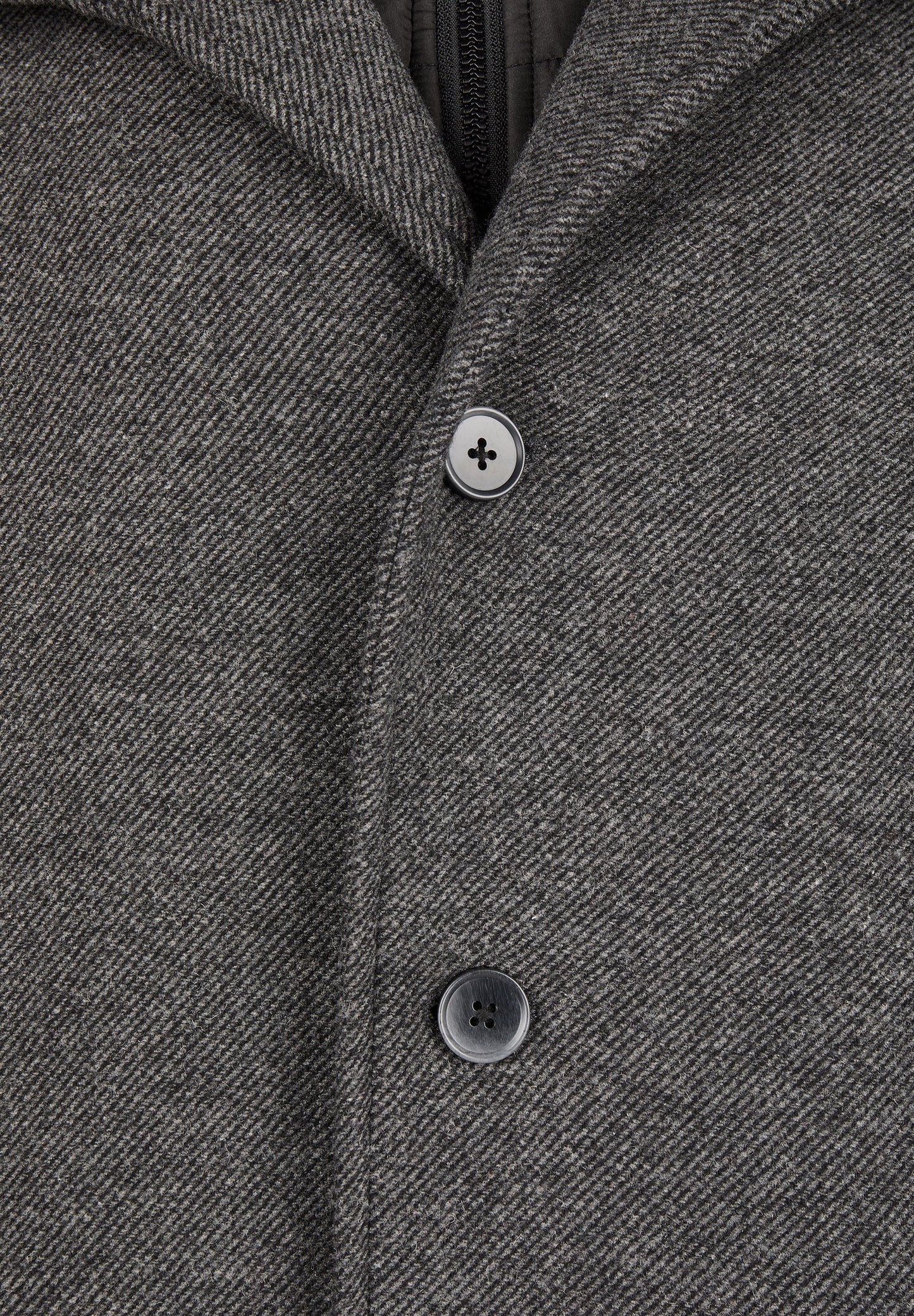 Twill Wollmantel (Anthra)