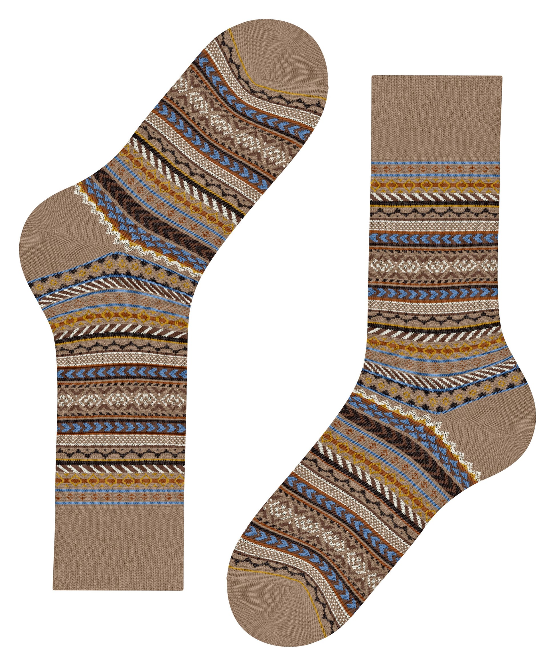 Burlington Fair Isle Herren (Camel)