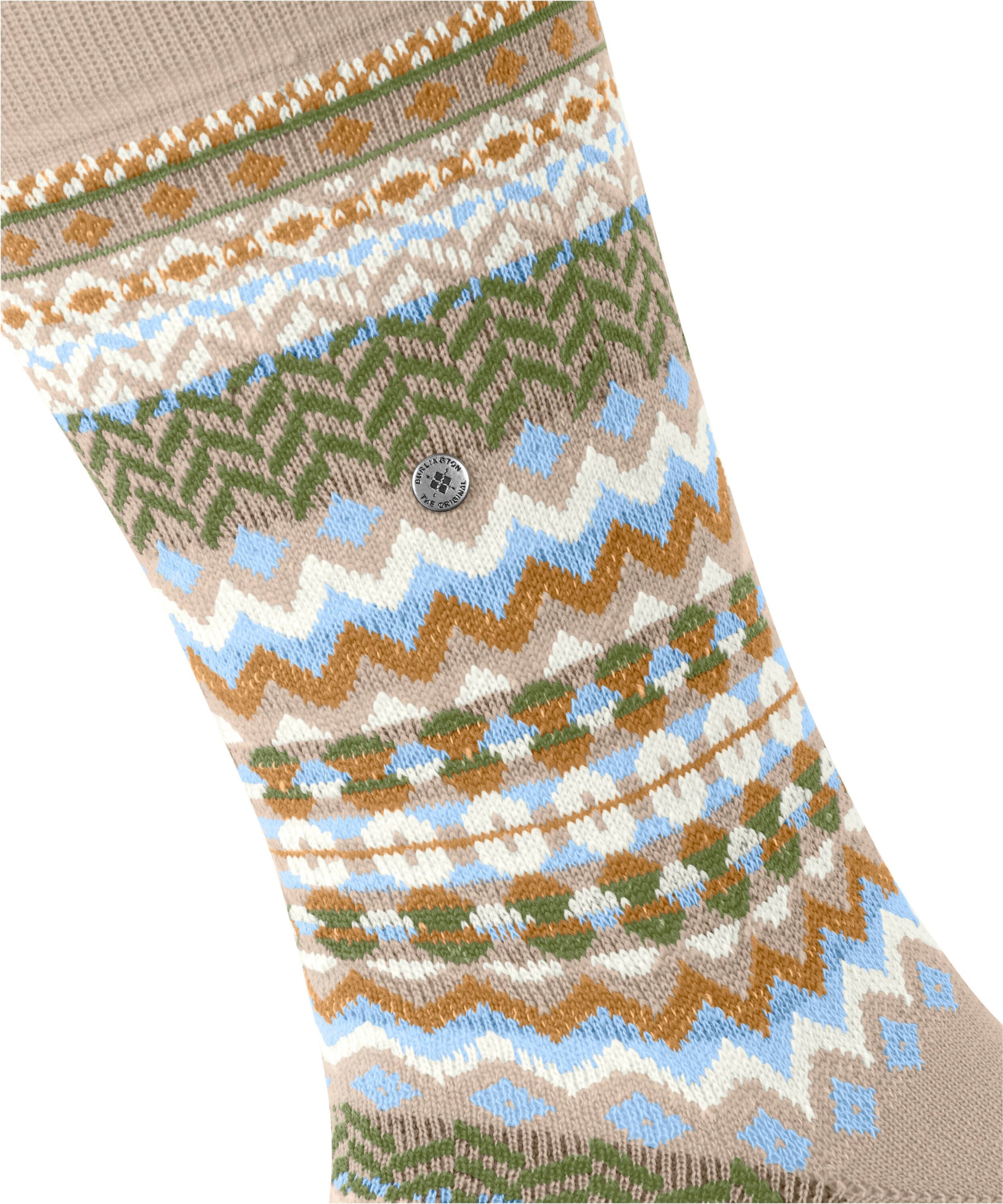 Burlington Fair Isle Herren (Cafe Latte)
