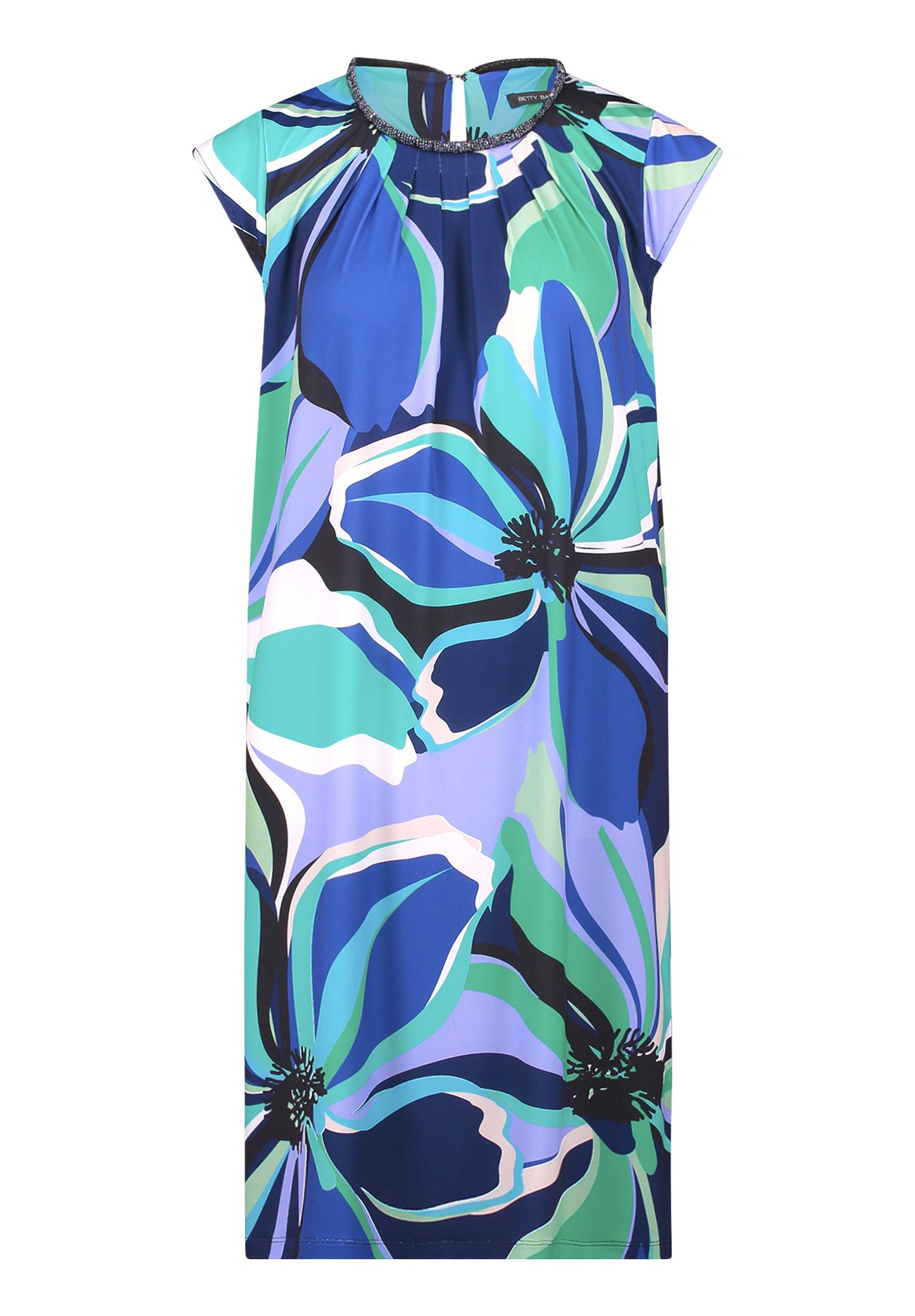 Jerseykleid (Blue/green)