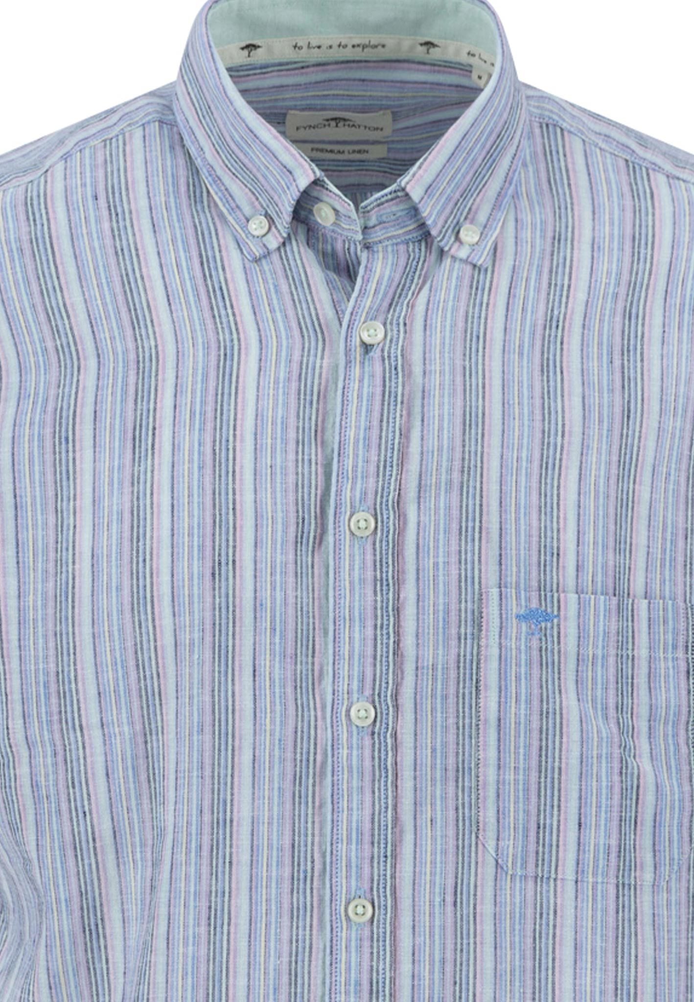 Multicolor Linen Stripes, B.D., 1/2 (Light Peony)
