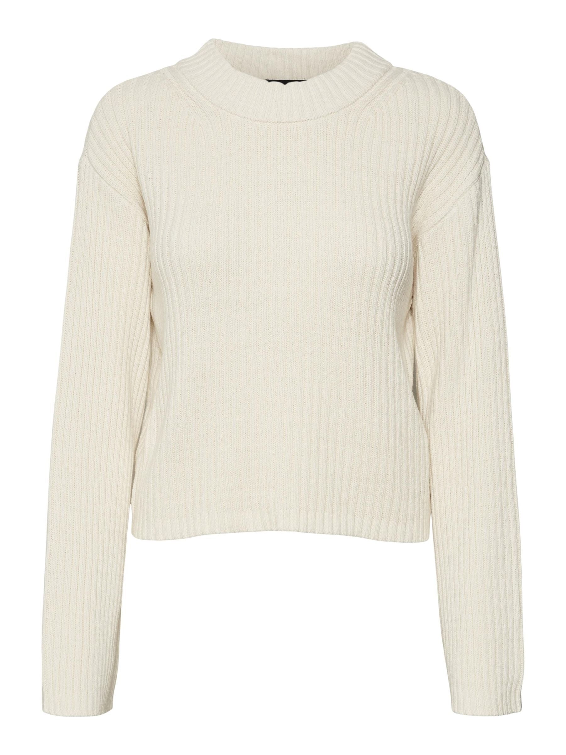 Vmhilde Ls O-neck Short Pullover Noos (Birch)
