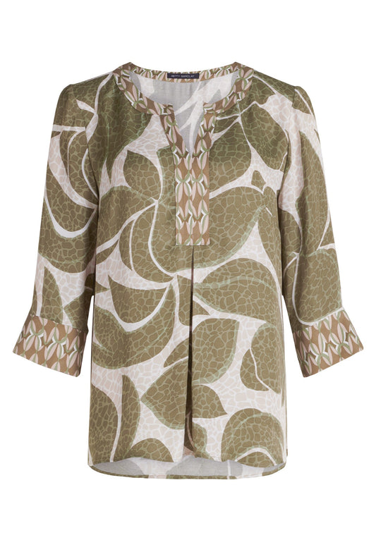 Schlupfbluse (Khaki/nature)