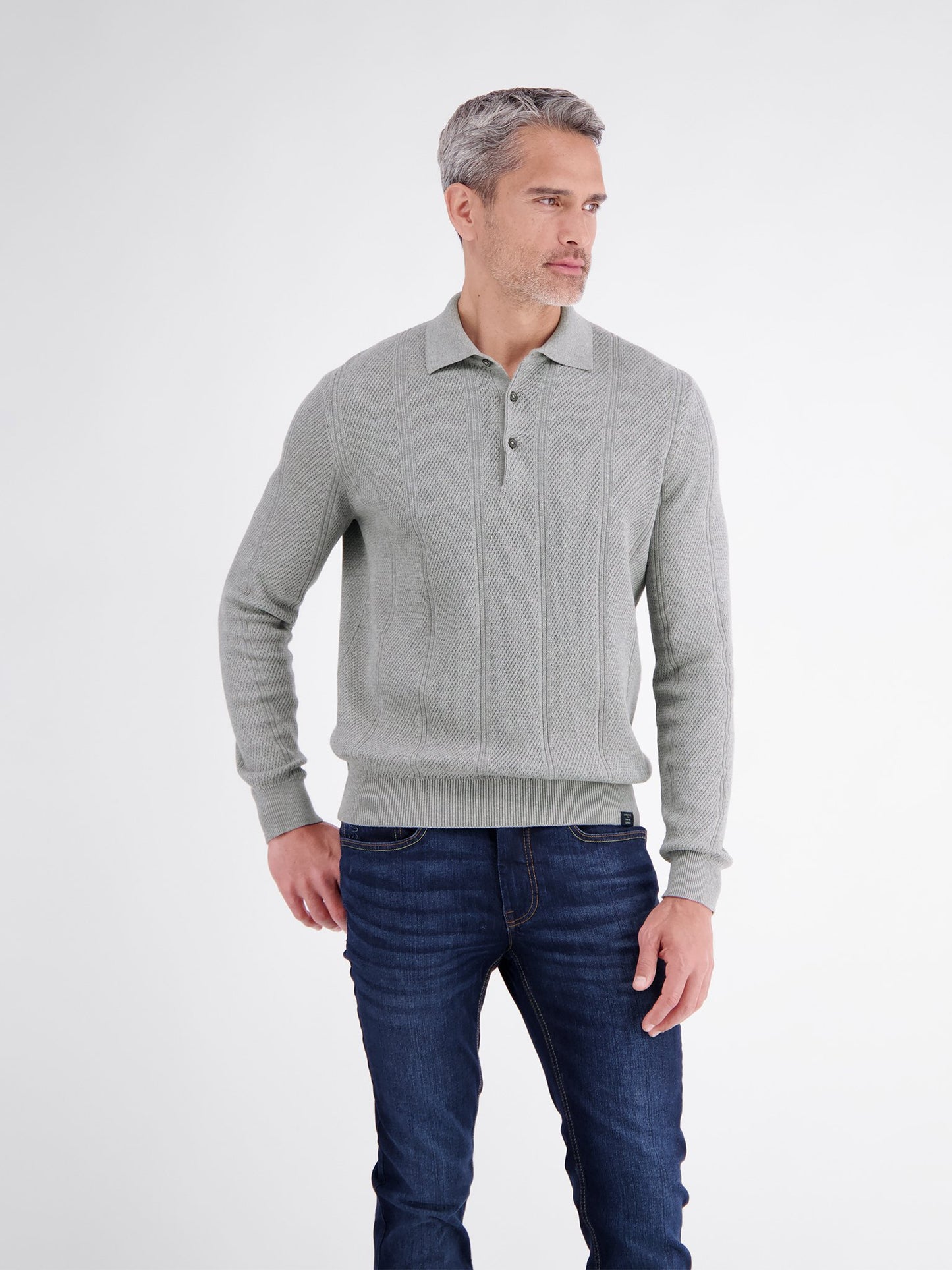Polo-knopf Buendchen (Platinum Grey M)