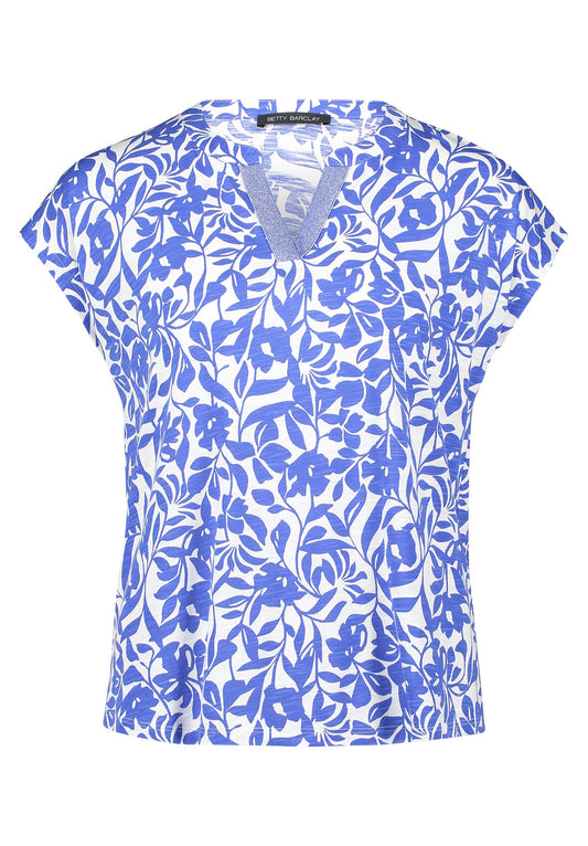 Casual-Shirt (Cream/blue)