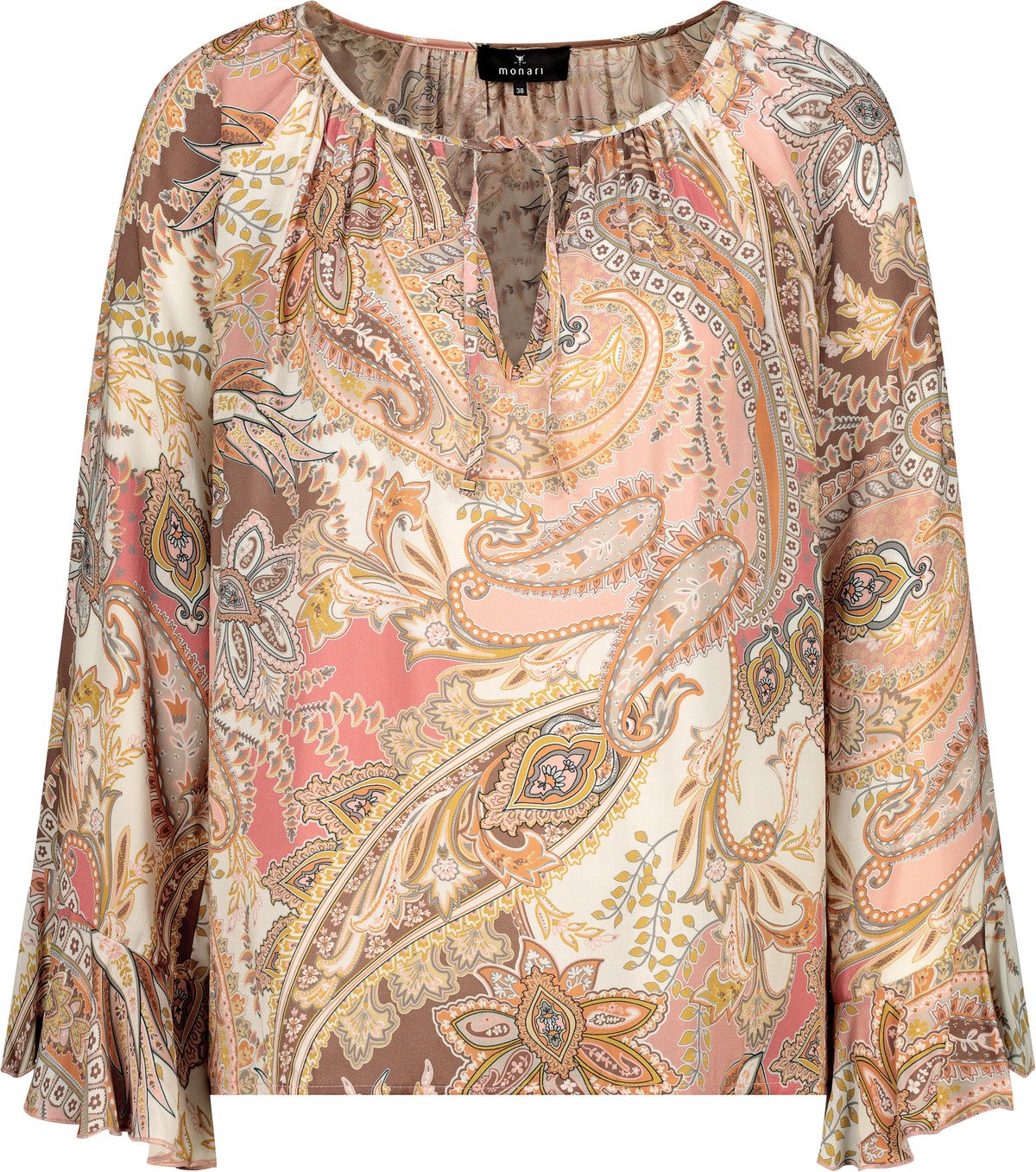Bluse (Mocca Gemustert)