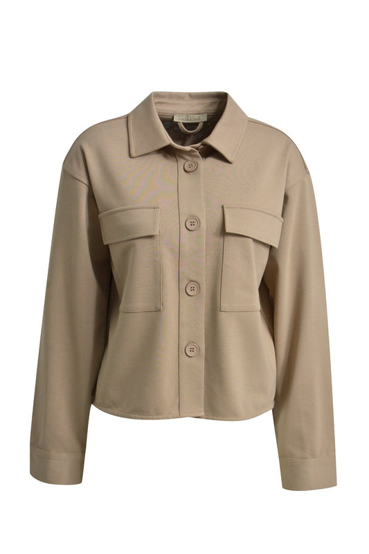 Short Cargo Jacket (Taupe)