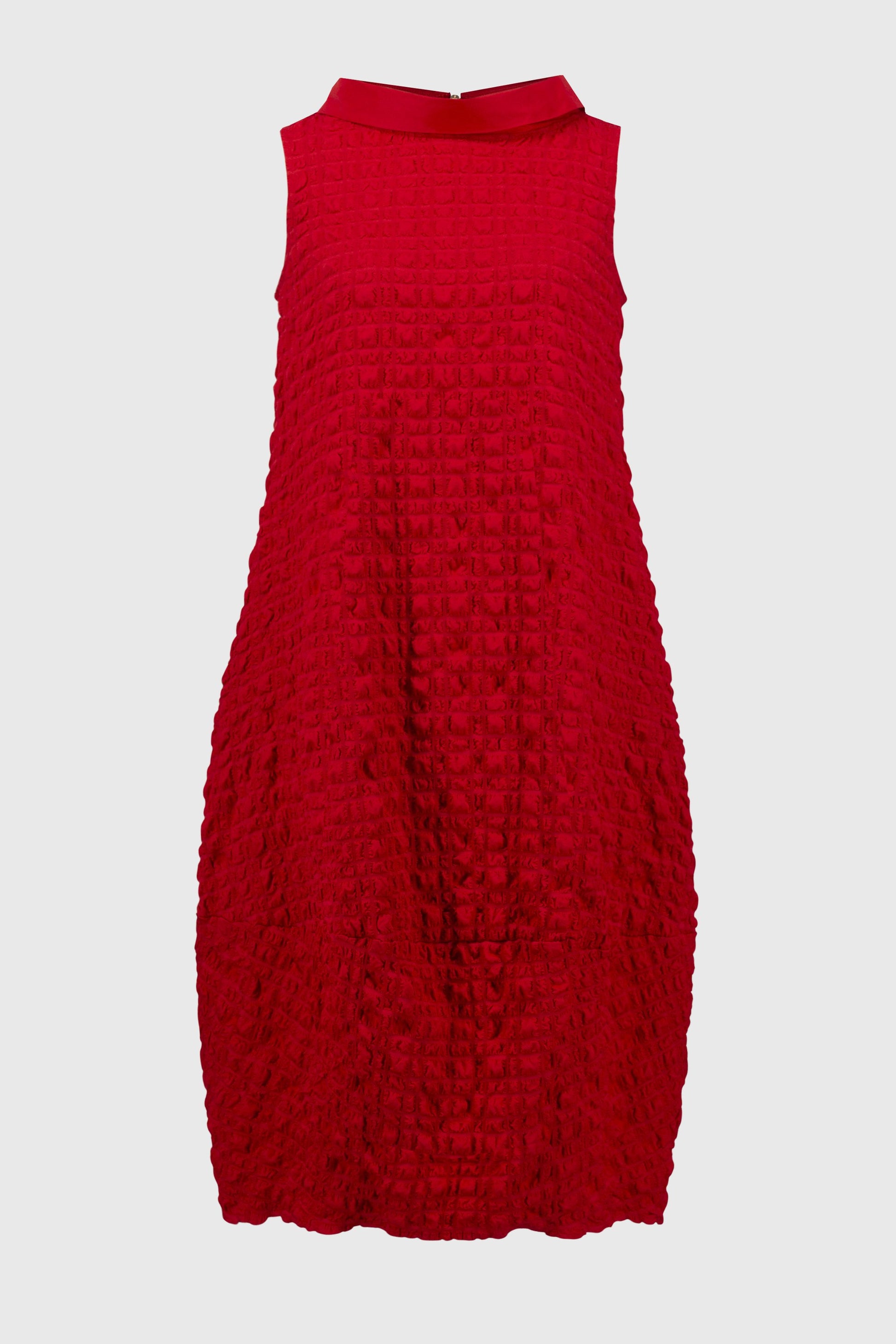 Ärmelloses Komfortkleid in strukturierter Optik (Strahlendes Rot)