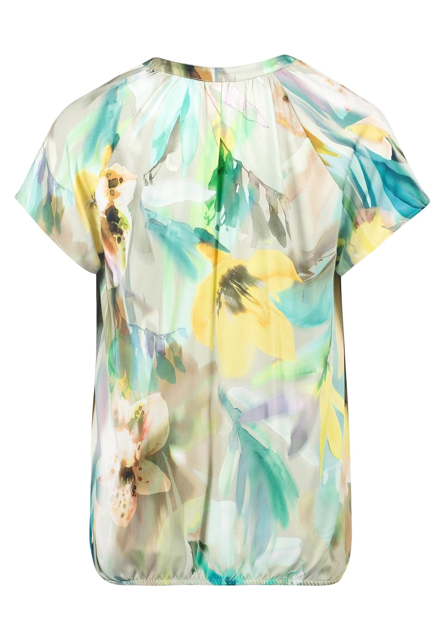 Satin-Bluse (Mint/nature)