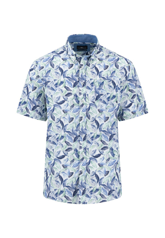 Summer Poplin Print, B.D., 1/2 (Crystal Blue)