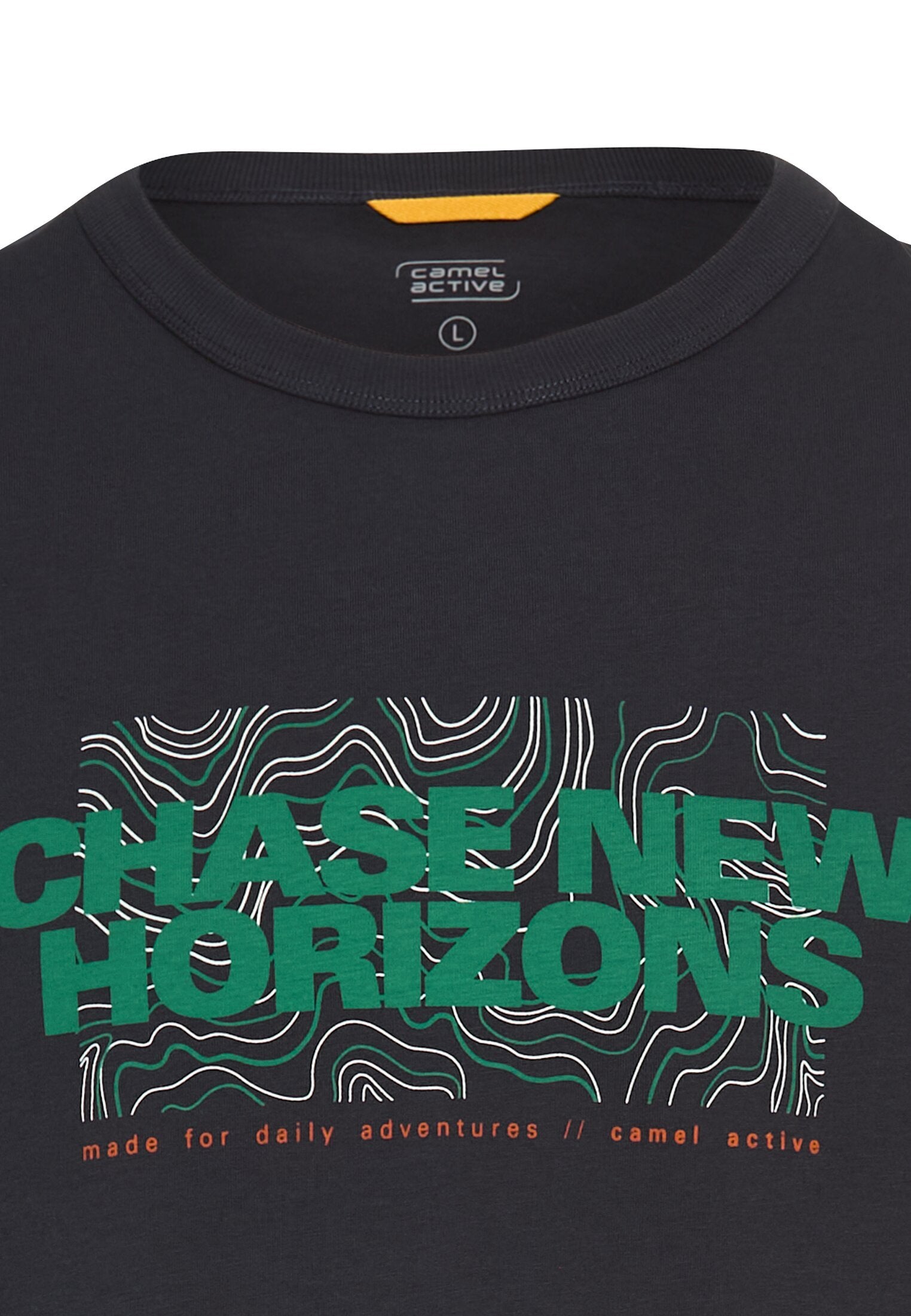 T-Shirt aus reiner Baumwolle (Dark Navy)