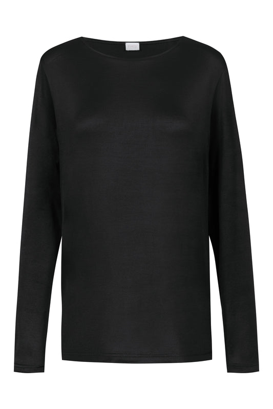 T-Shirt langarm (Schwarz)