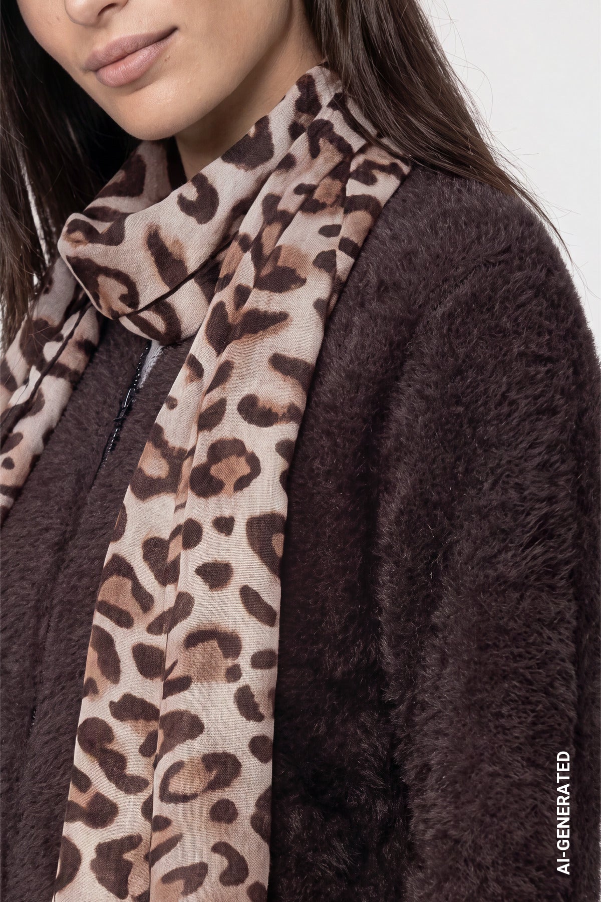 Schal mit Leoprint (Hazel Gemustert)