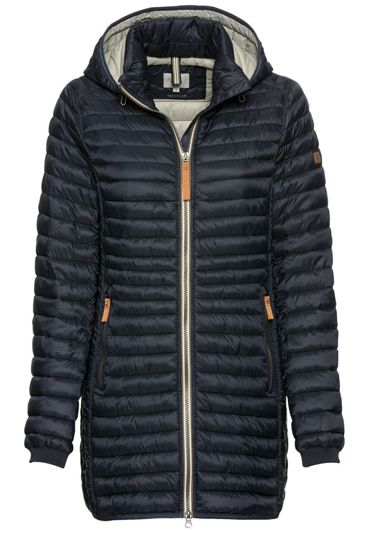 Wasserabweisende Steppjacke mit 2-Wege Reißverschluss (Navy)