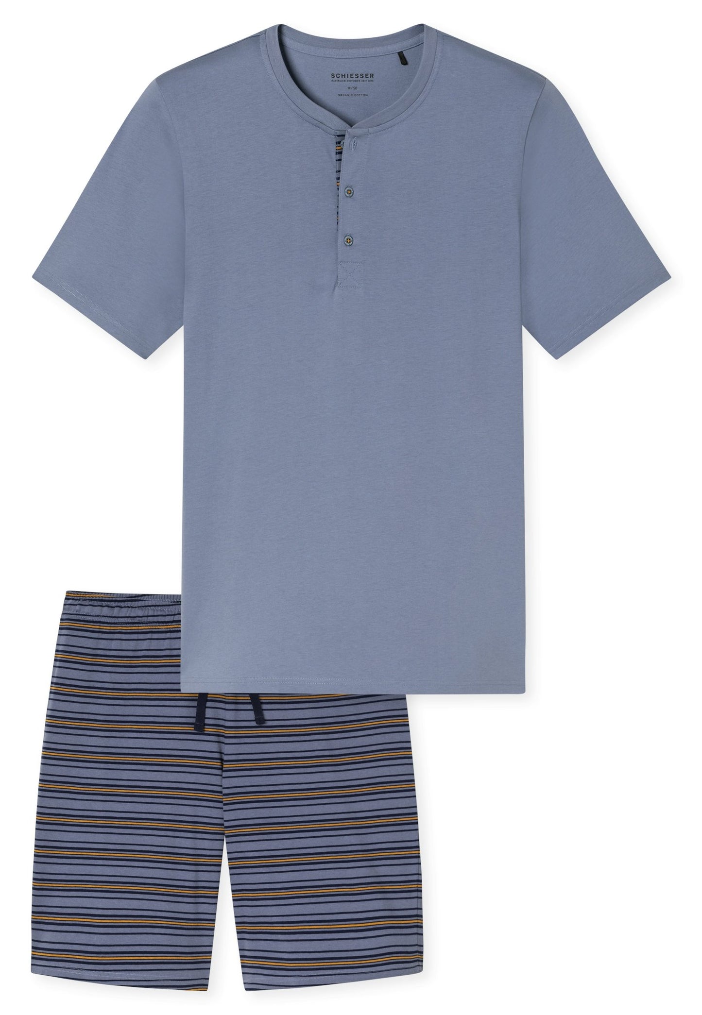 Schlafanzug kurz (Blaugrau)