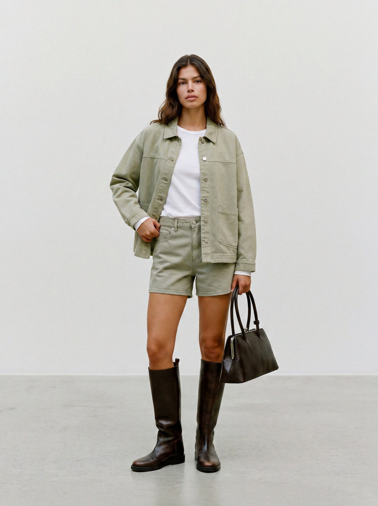 Vmjamie Ls Denim Shacket Mix Ga Noos (Laurel Wre)