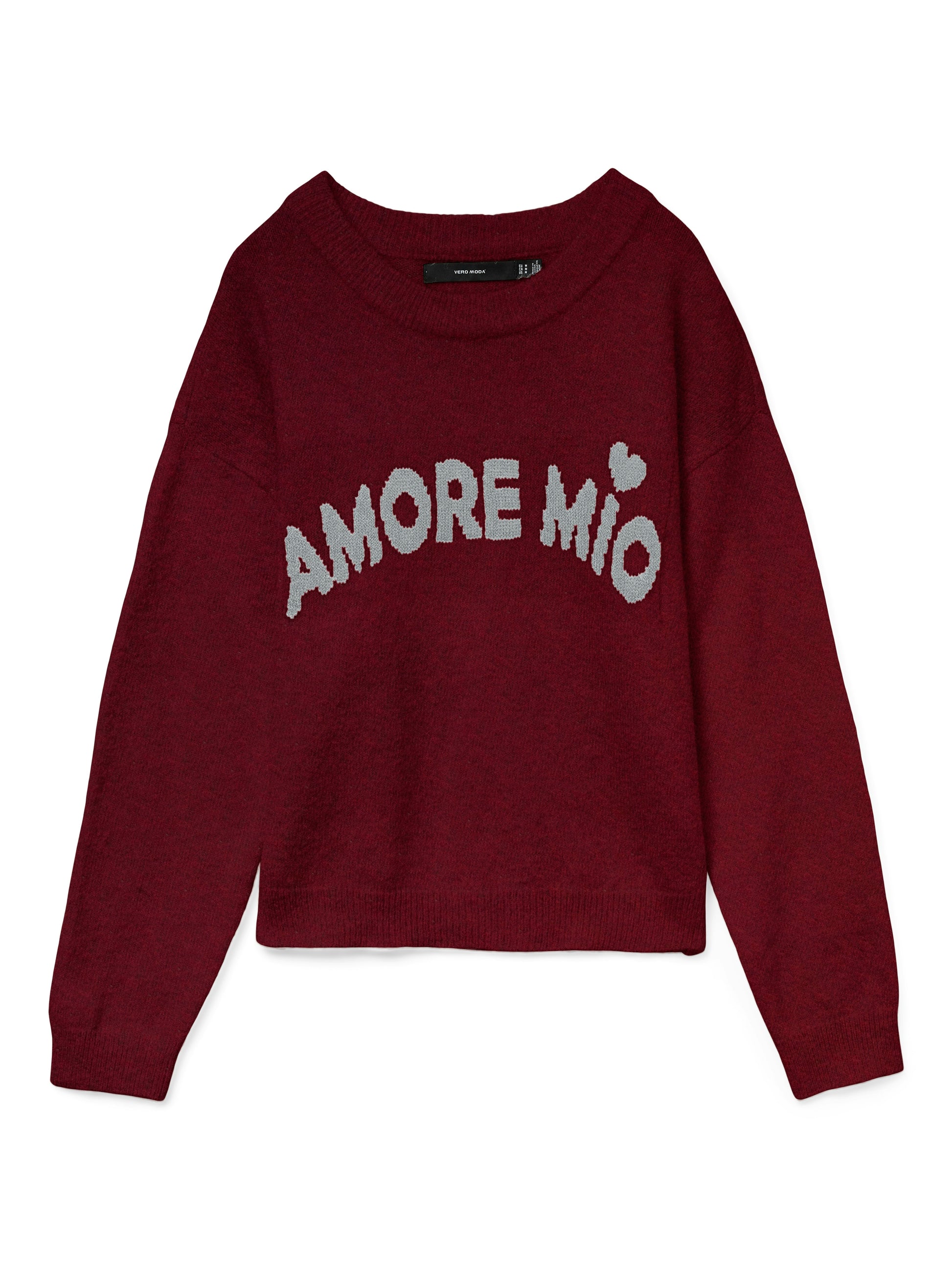 Vmamoremio Ls O-neck Pullover Boo (Syrah/mela)