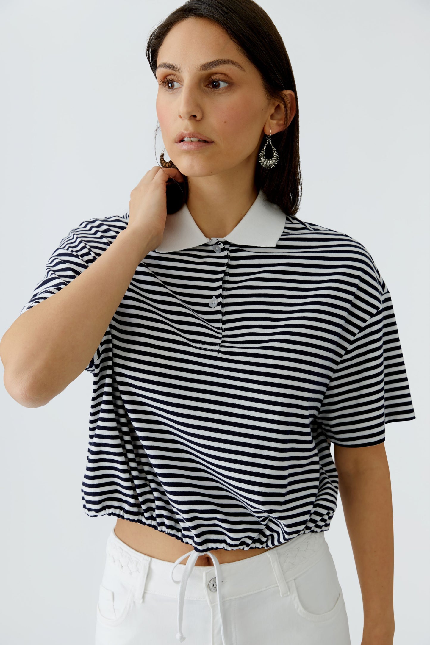 Poloshirt (White Blue)