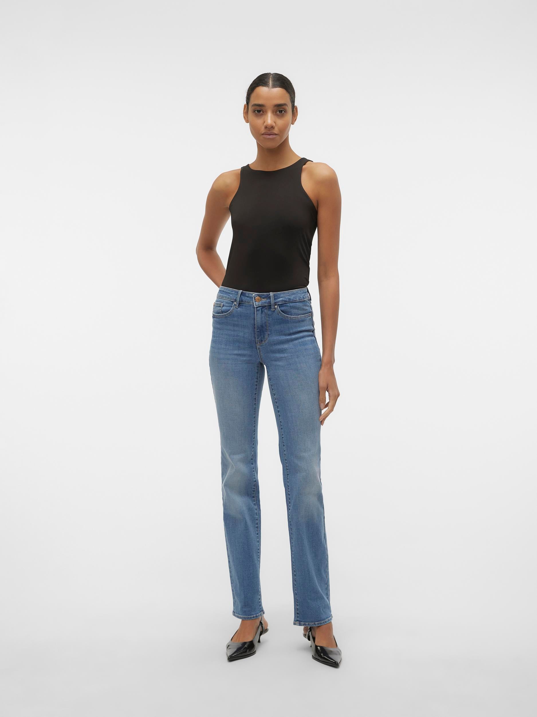 Vmflash Mr Straight Jeans Li347 Ga Noos (Medium Blue D)