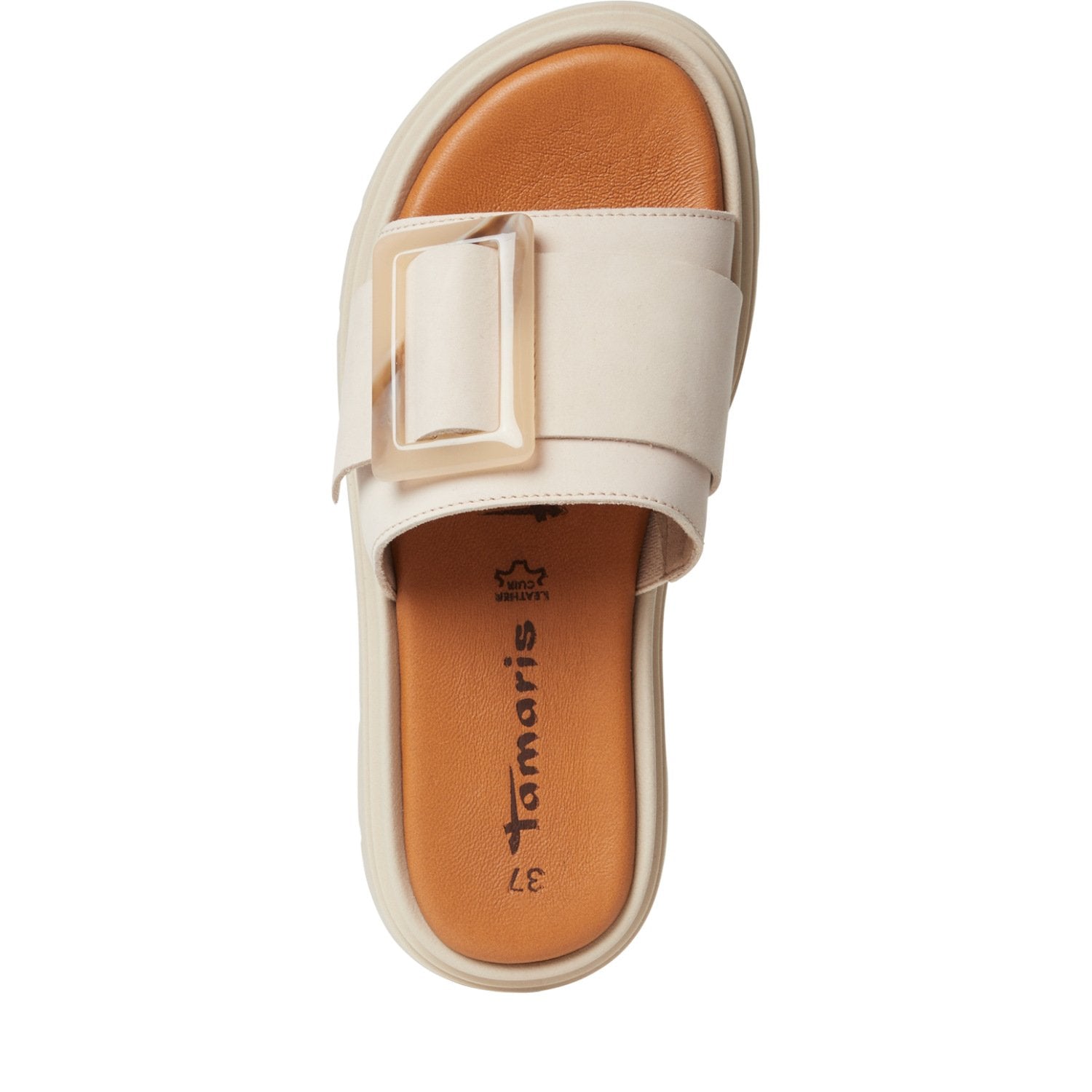 Pantolette (Ivory Nubuc)