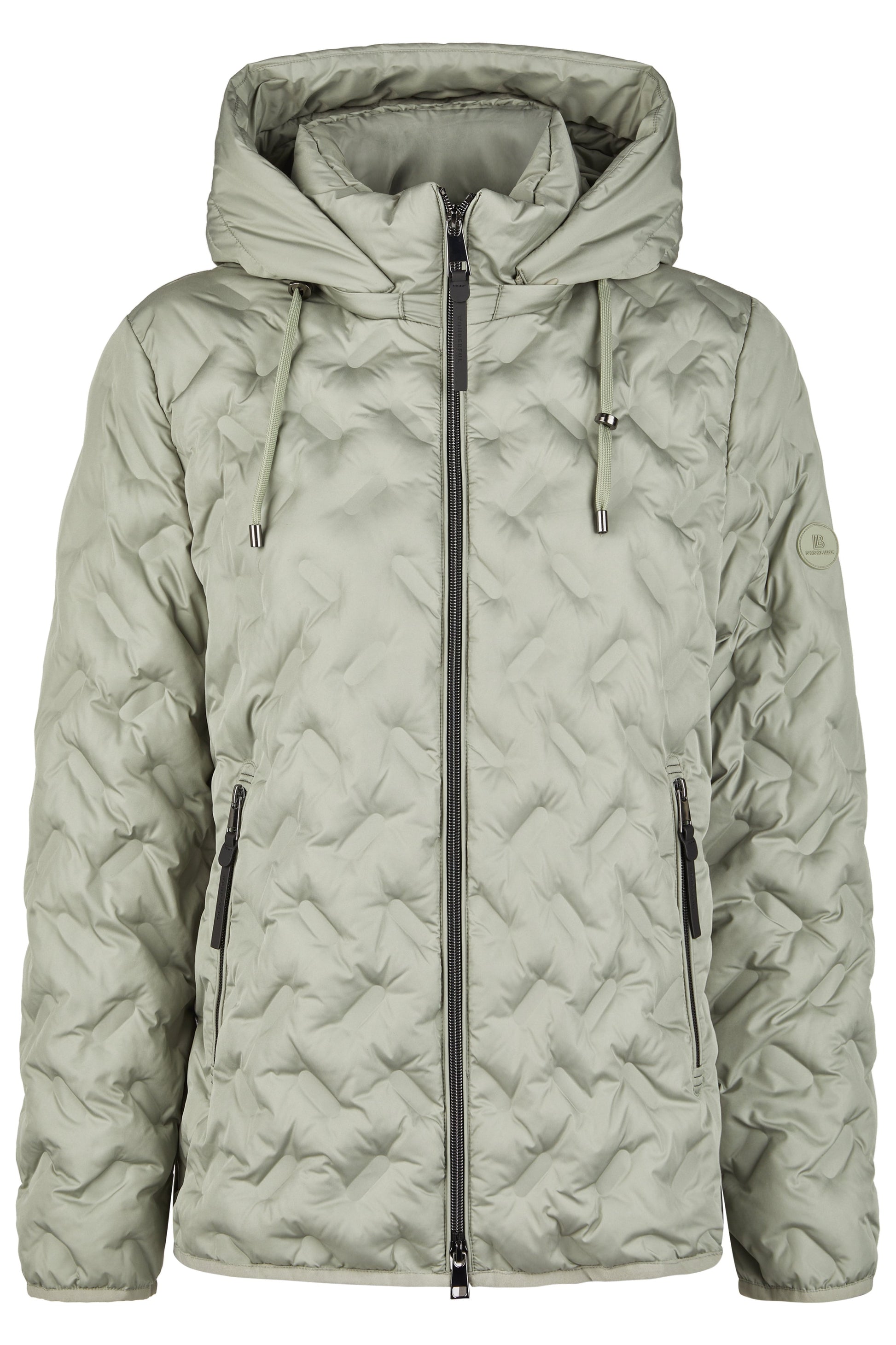 Jacke Down Free mit Kapuze (Smoke Green)