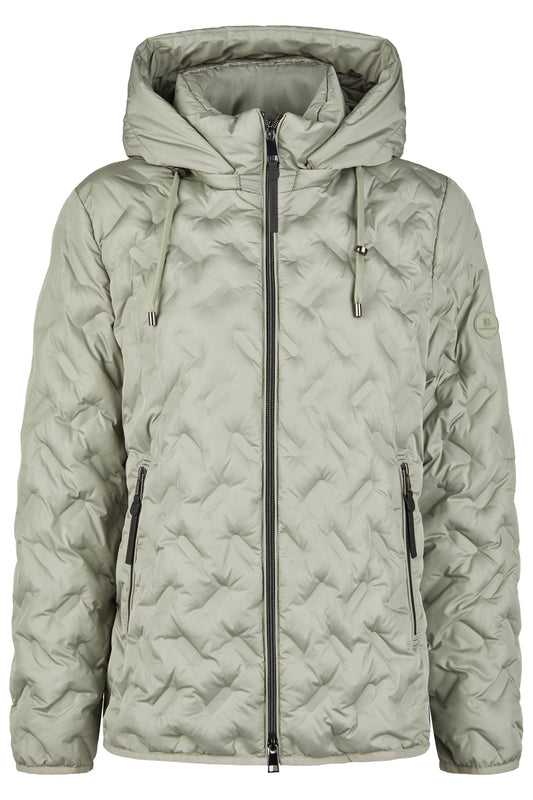 Jacke Down Free mit Kapuze (Smoke Green)