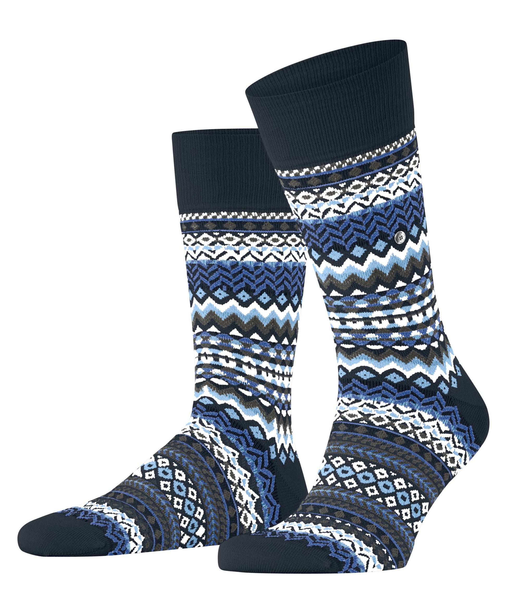Burlington Fair Isle Herren (Marine)