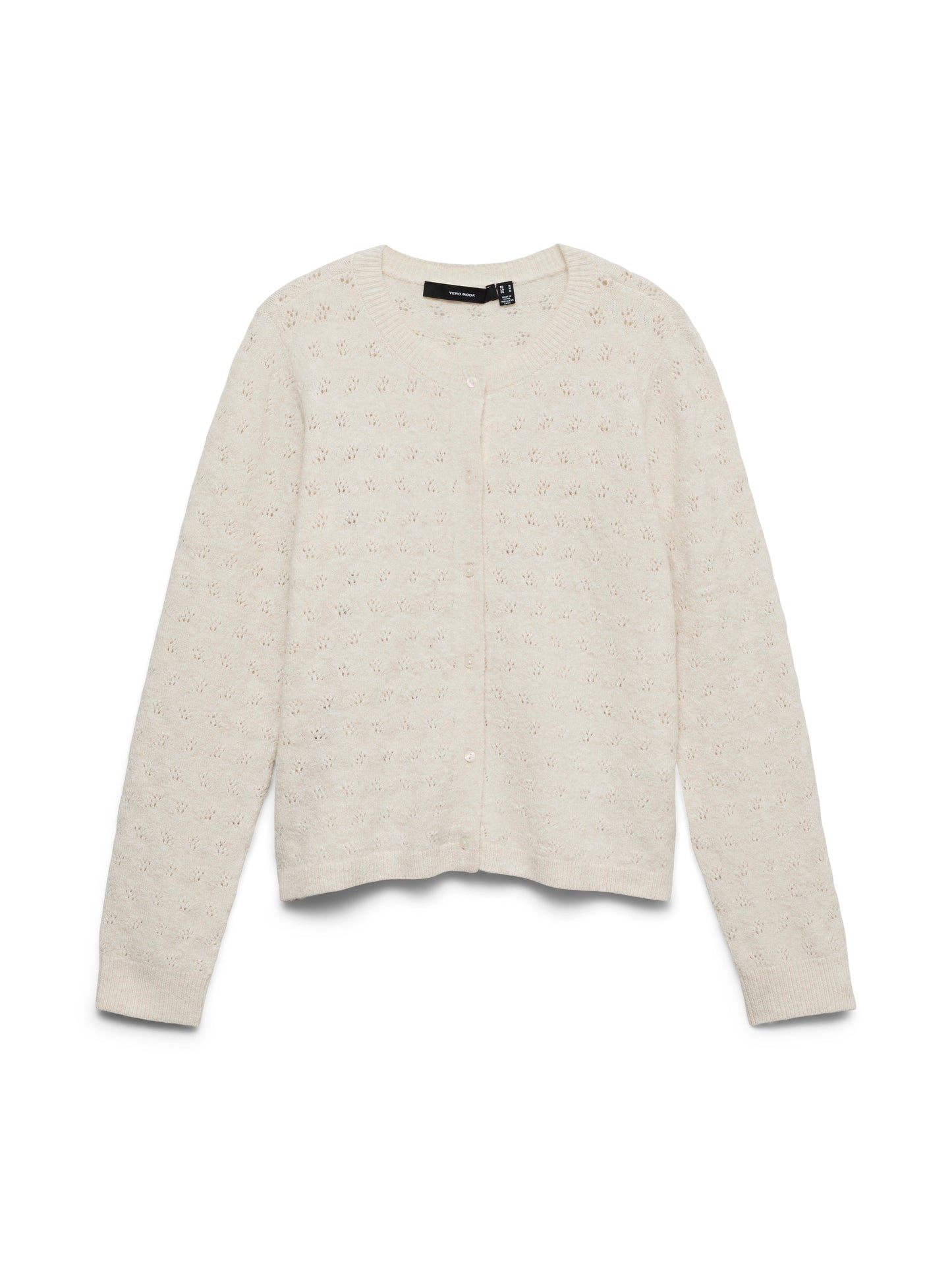 Vmdoffy Stitch Ls O-neck Cardigan Noos (Birch/mela)