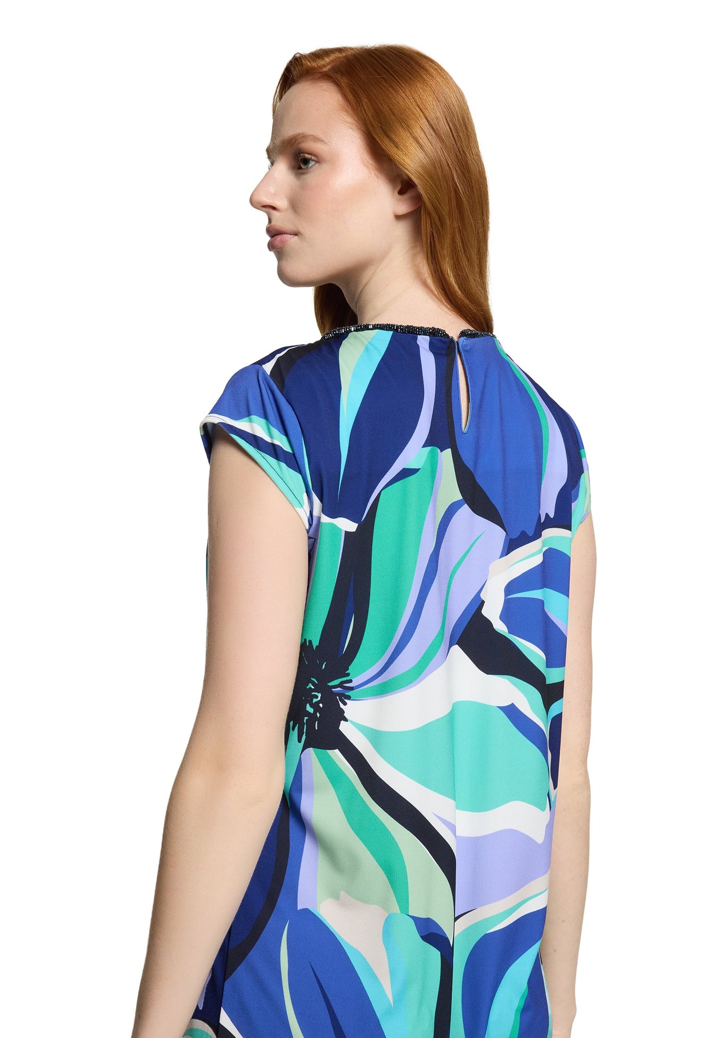 Jerseykleid (Blue/green)