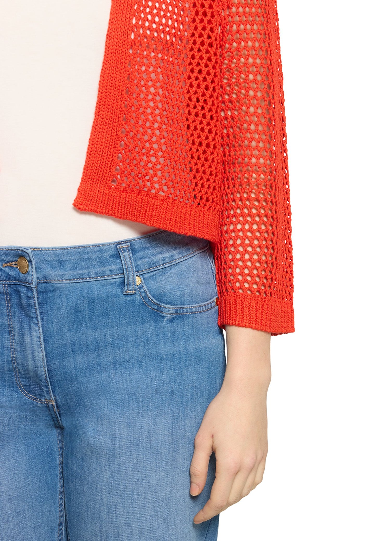 Grobstrickjacke (Hibiscus Red)