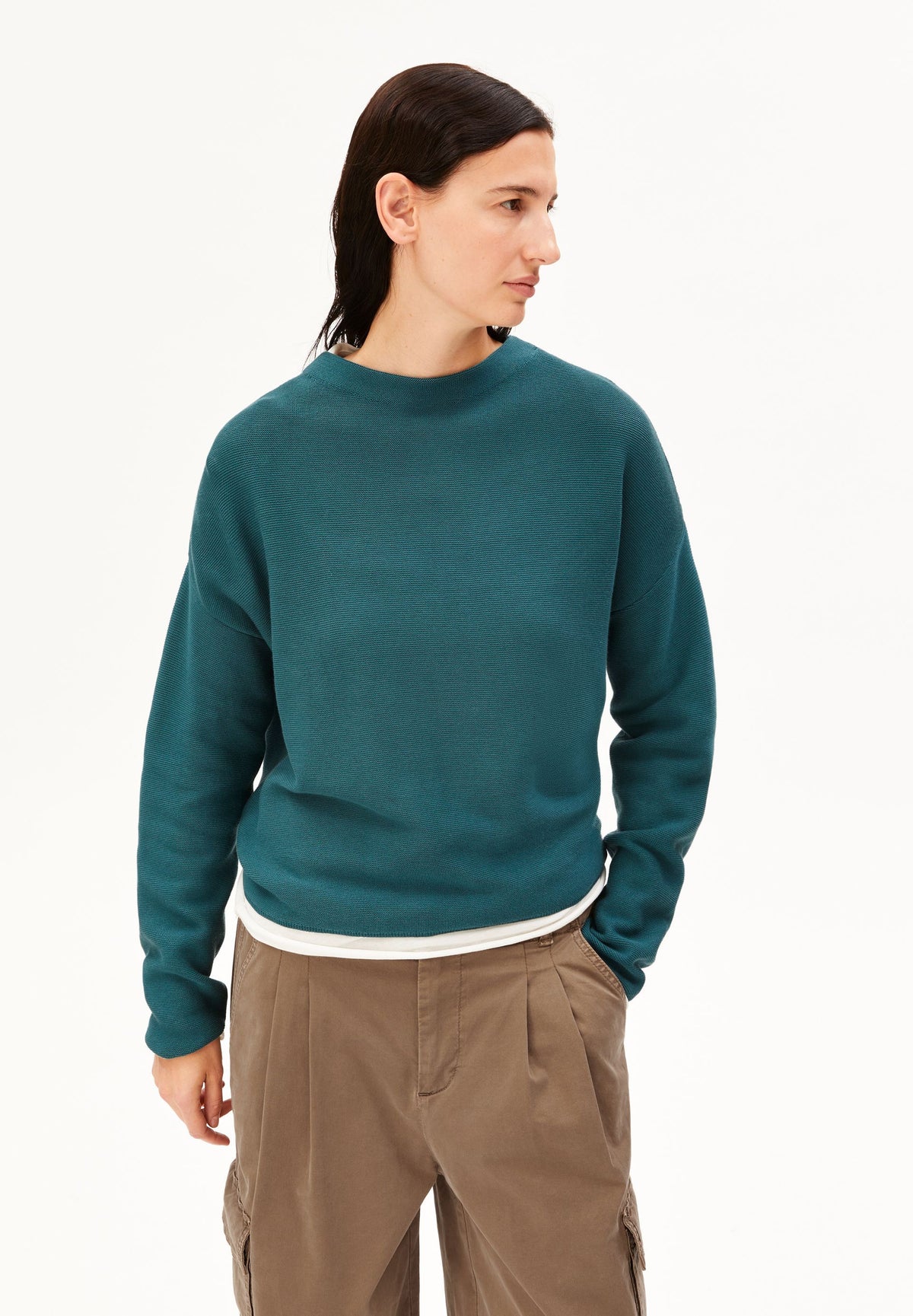 Merinaa Links Links Sweater (Petrol Velvet)