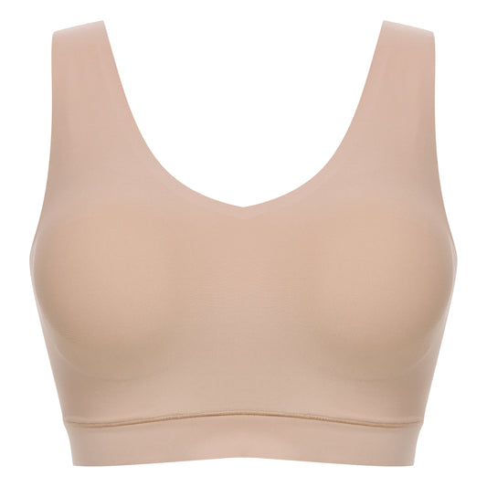 Softstretch Bustier mit Soft Cups (V-Ausschnitt) (01n Beige Dore)