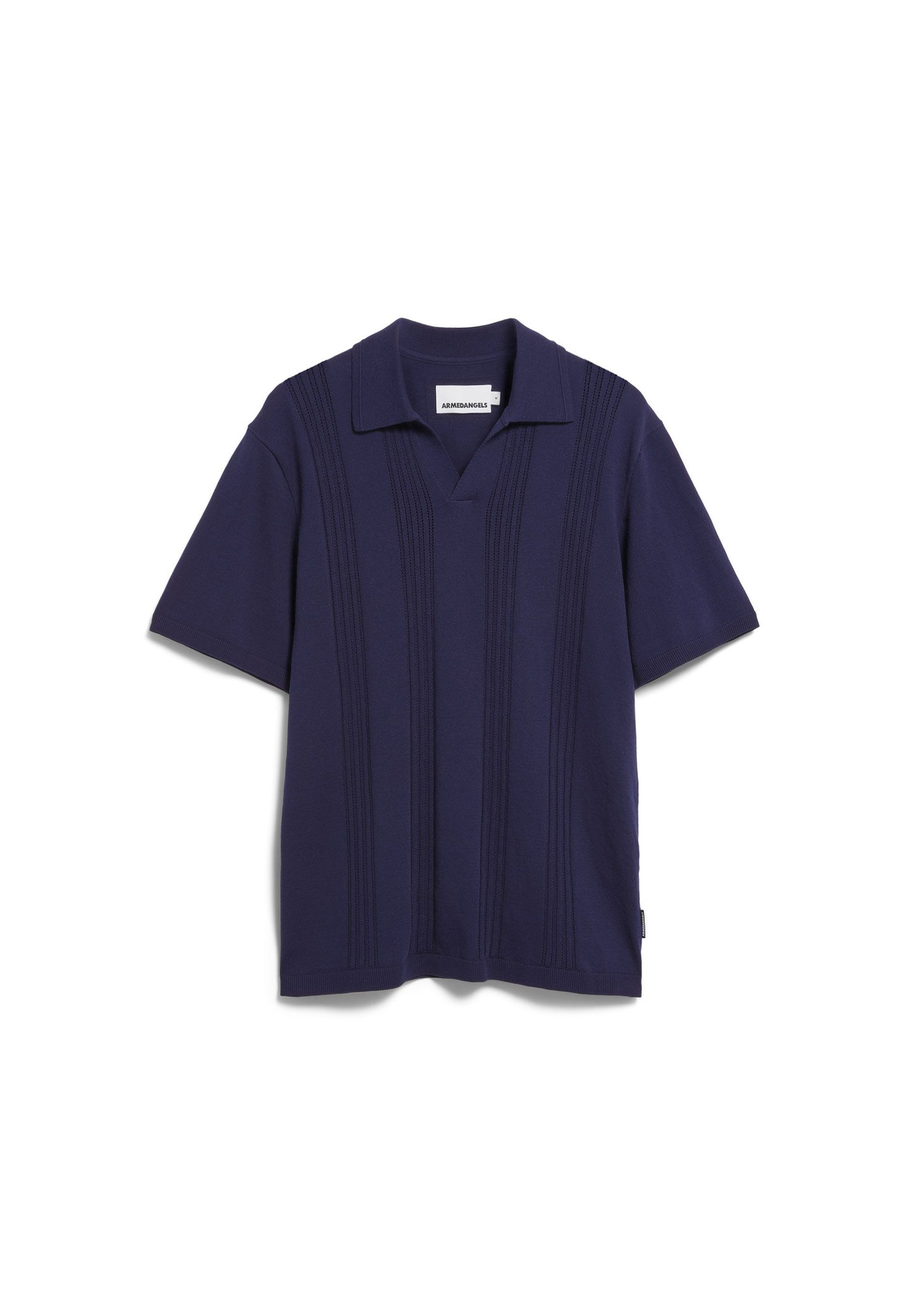Cotton Knit Poloshirt (Tinted Navy)
