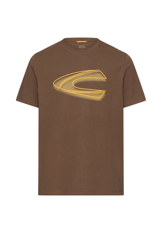 T-Shirt mit Print (Mud Brown)
