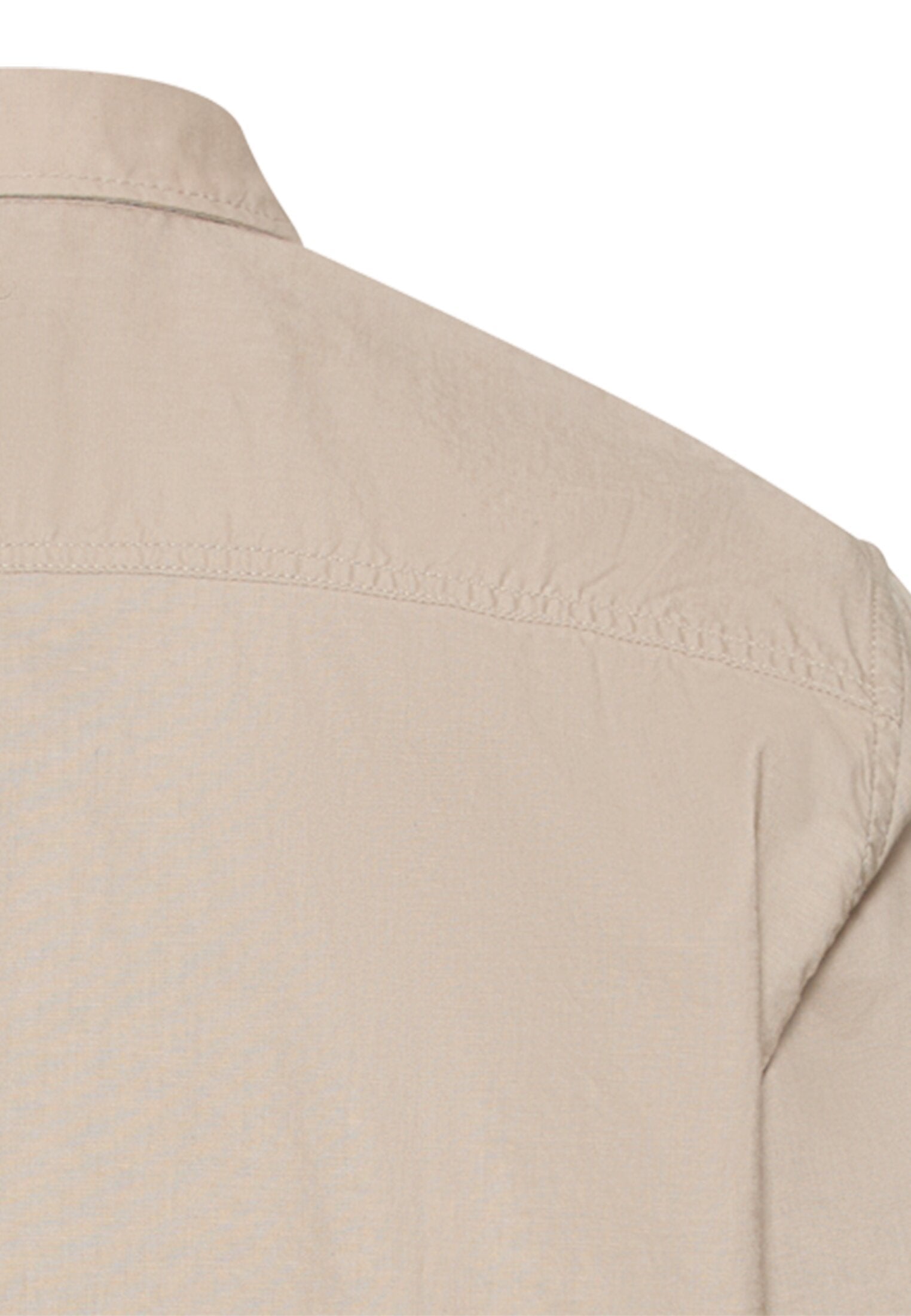 Kurzarmhemd aus Leinenmix (Light Beige)