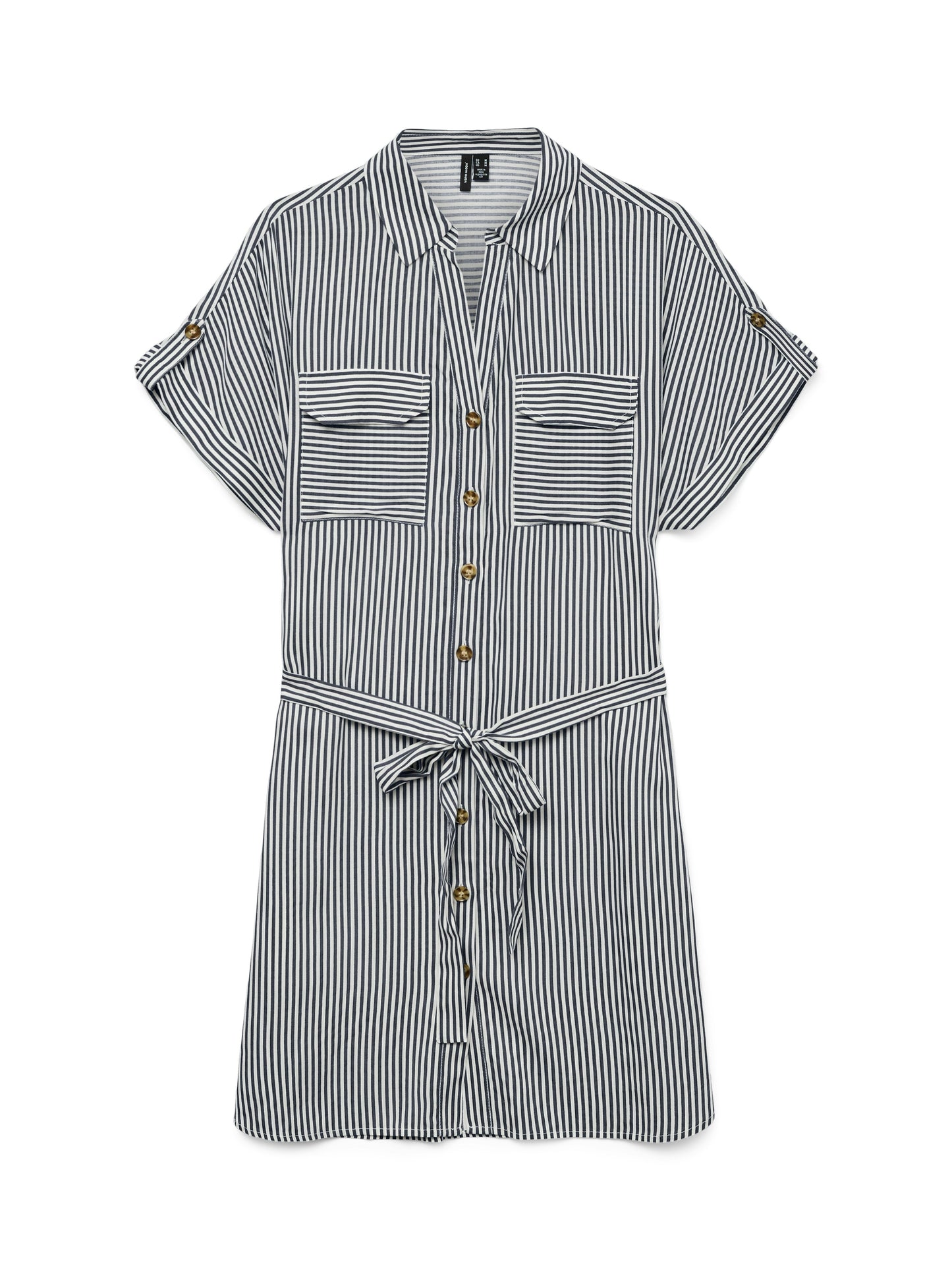 Vmbumpy Ss Short Shirt Dress Wvn Ga Noos (India Ink/)